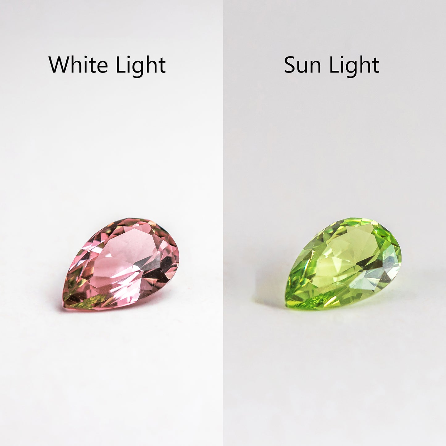 Nanosital #205 Color Change Pear 12*8 mm, Pear 9*6 mm
