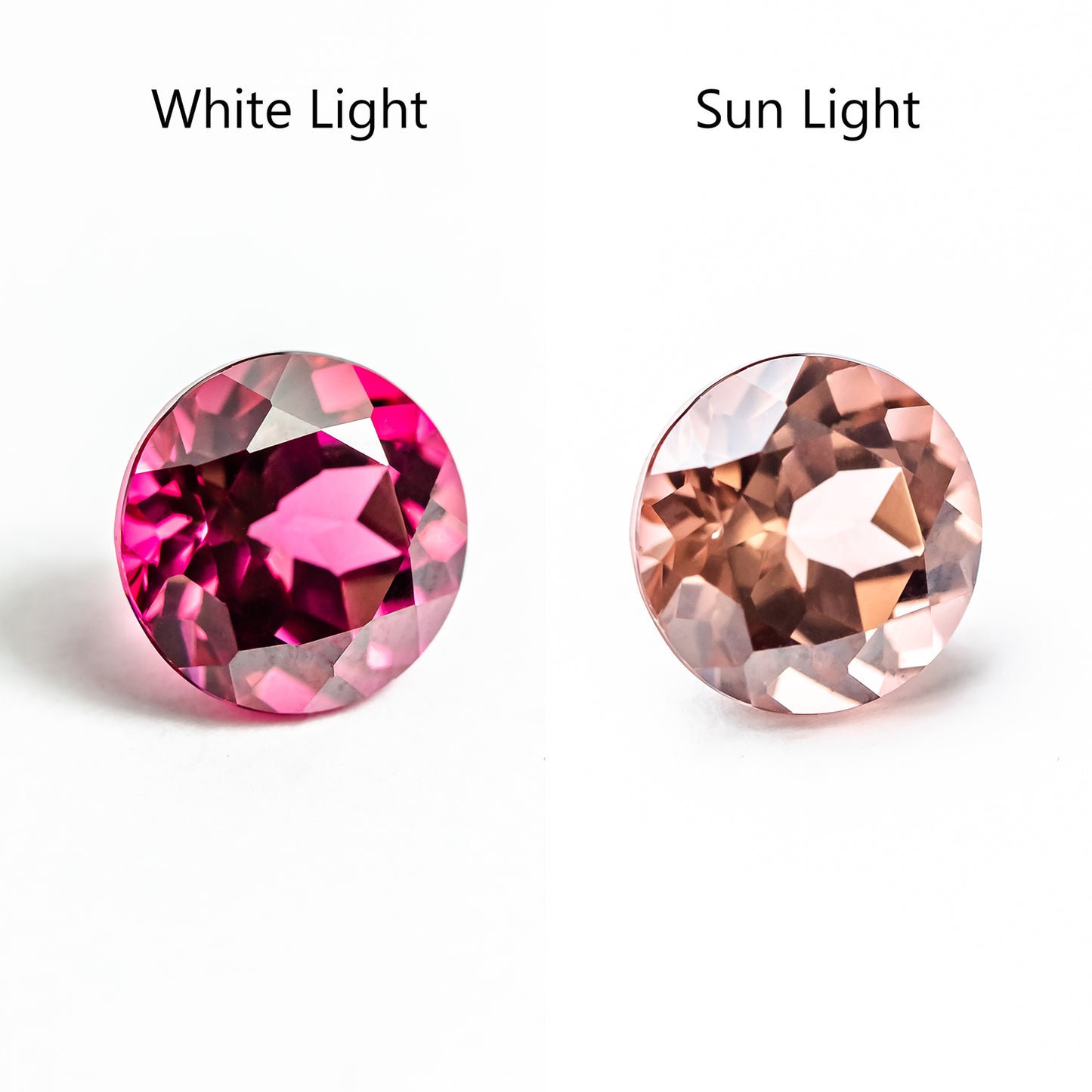 Nanosital #B-1298 Color Change Round 6 mm , 8 mm, 10 mm