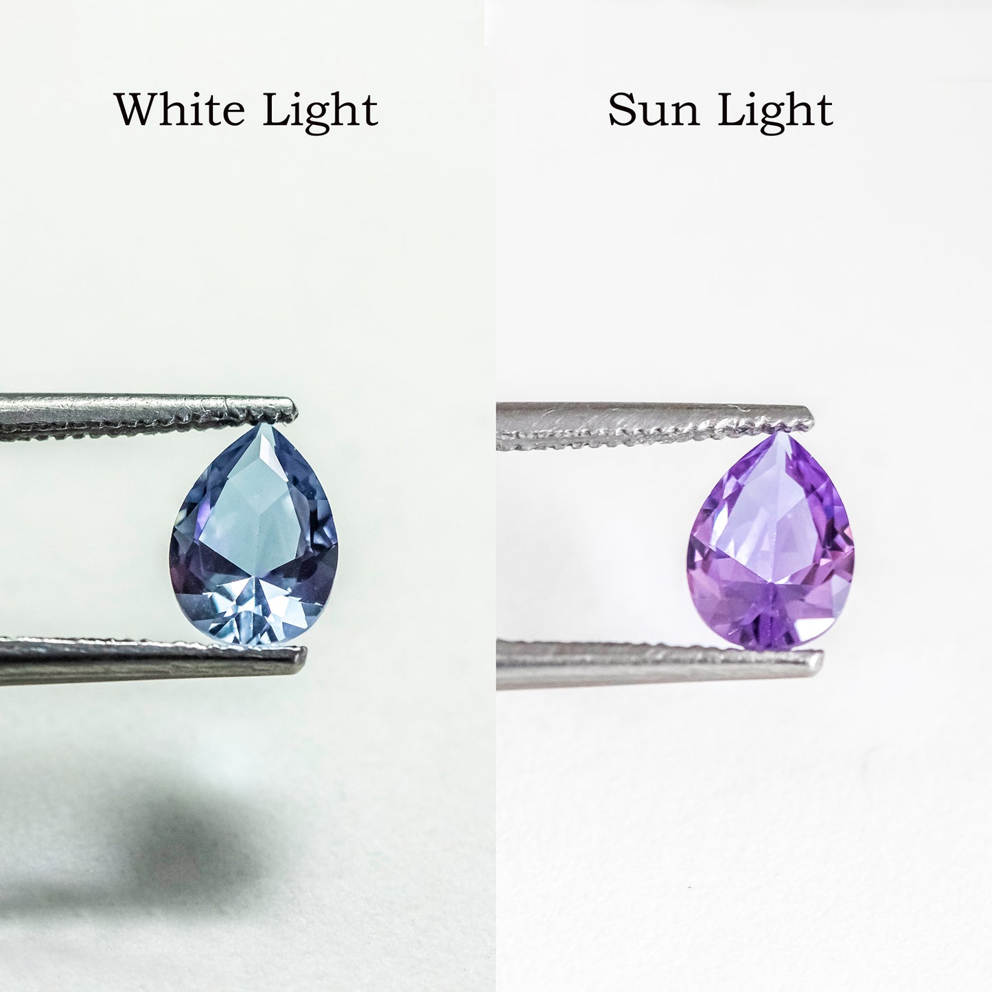 Nanosital #E-114 Color Change Pear 7*5 mm