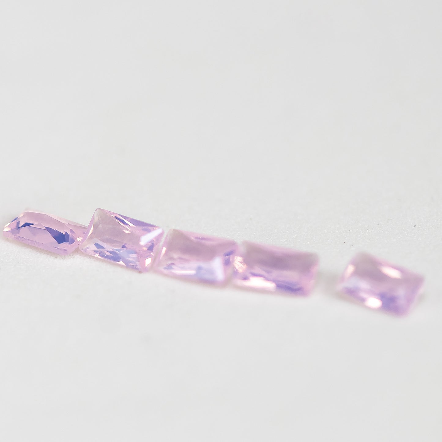 Nanosital #002 Pink Opal Baguette 5*3 mm