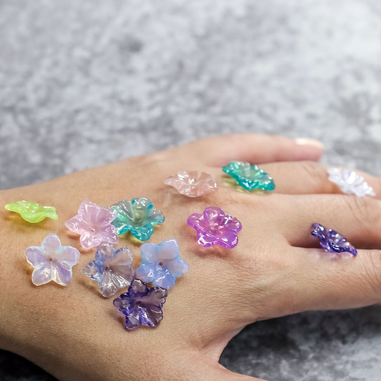 Nanosital Opals Flower Pair, 18 mm