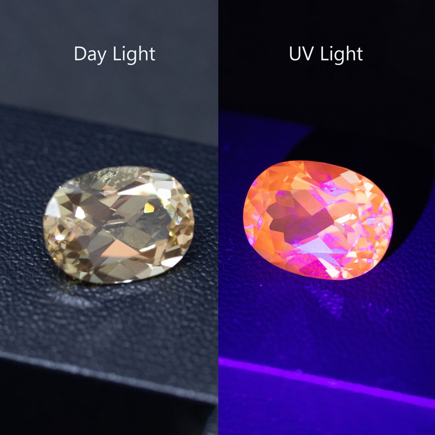 Nanosital #E-275 UV Champagne Oval 10*8 mm