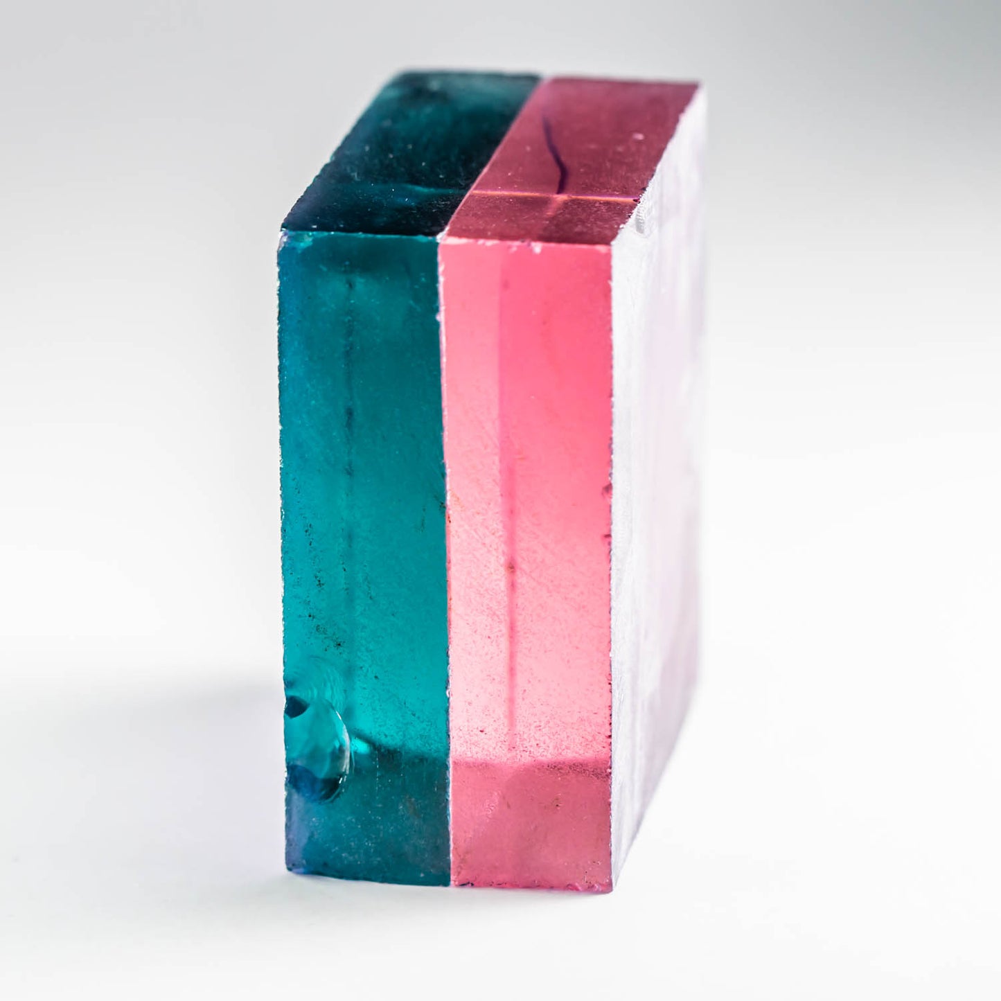 Nanosital Bi-color #A-3674 + #A-108/B Pink-Blue rough 0.212 kg
