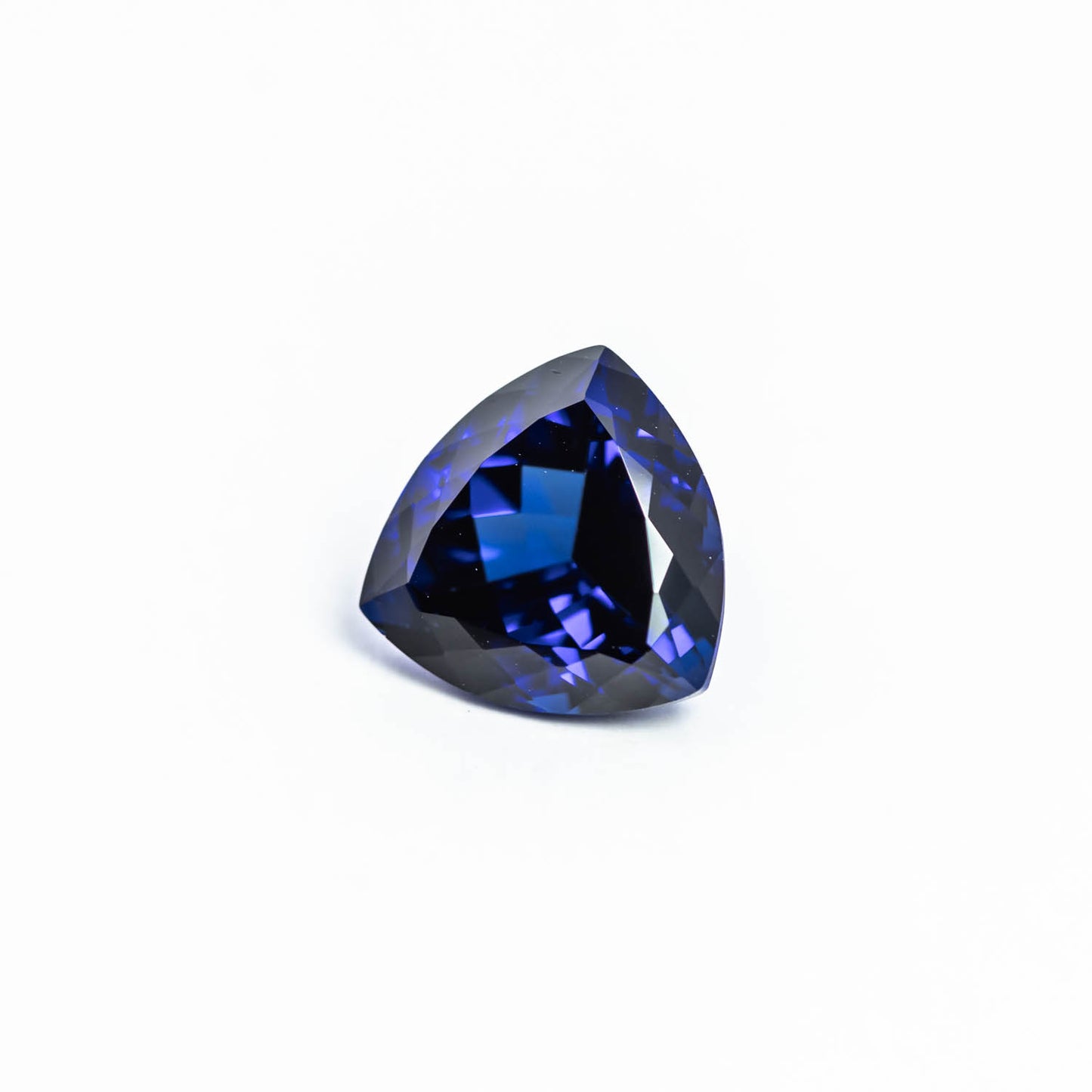 Nanosital #A-475 Sapphire Blue Dark Trillion 10*10 mm