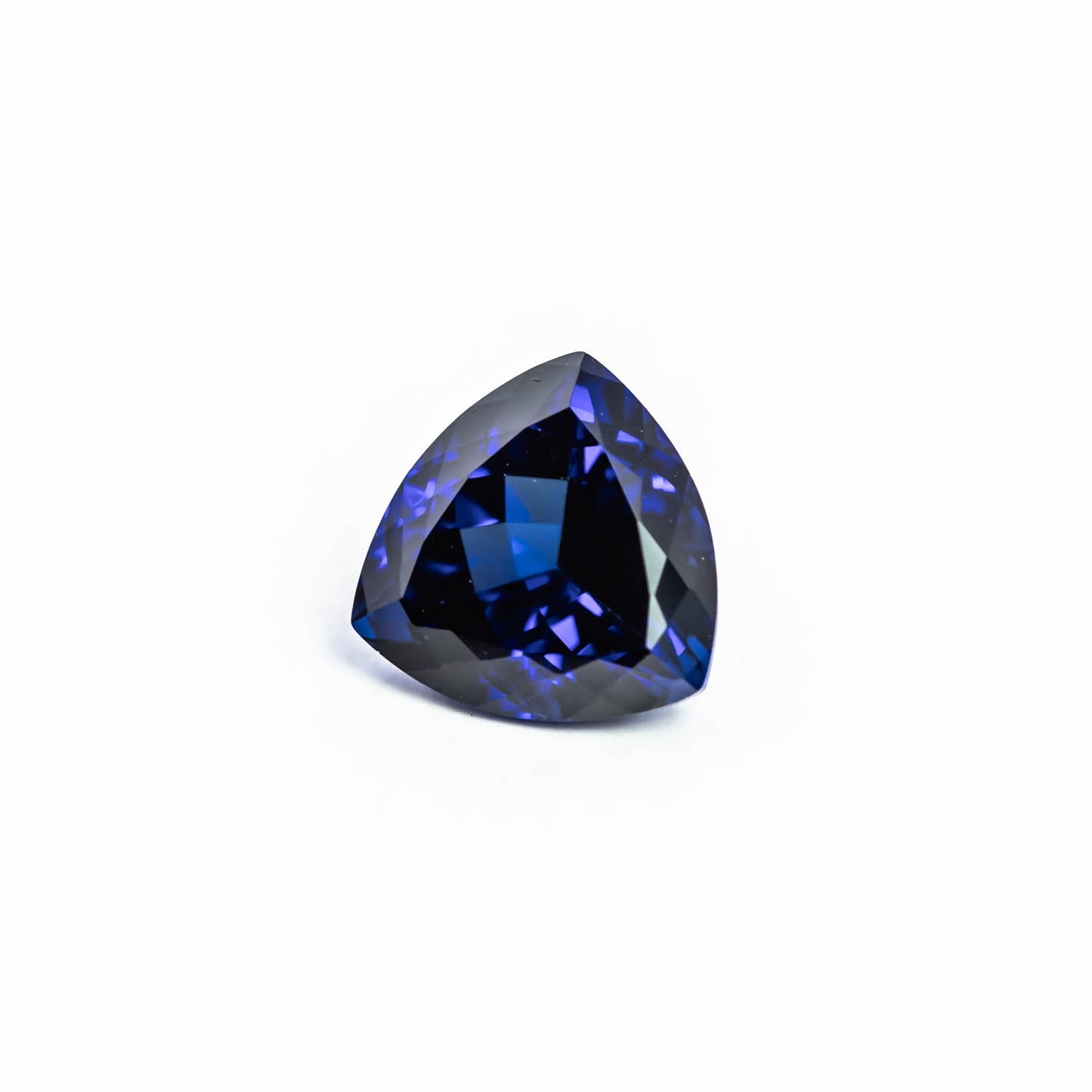 Nanosital #A-475 Sapphire Blue Dark Trillion 10*10 mm