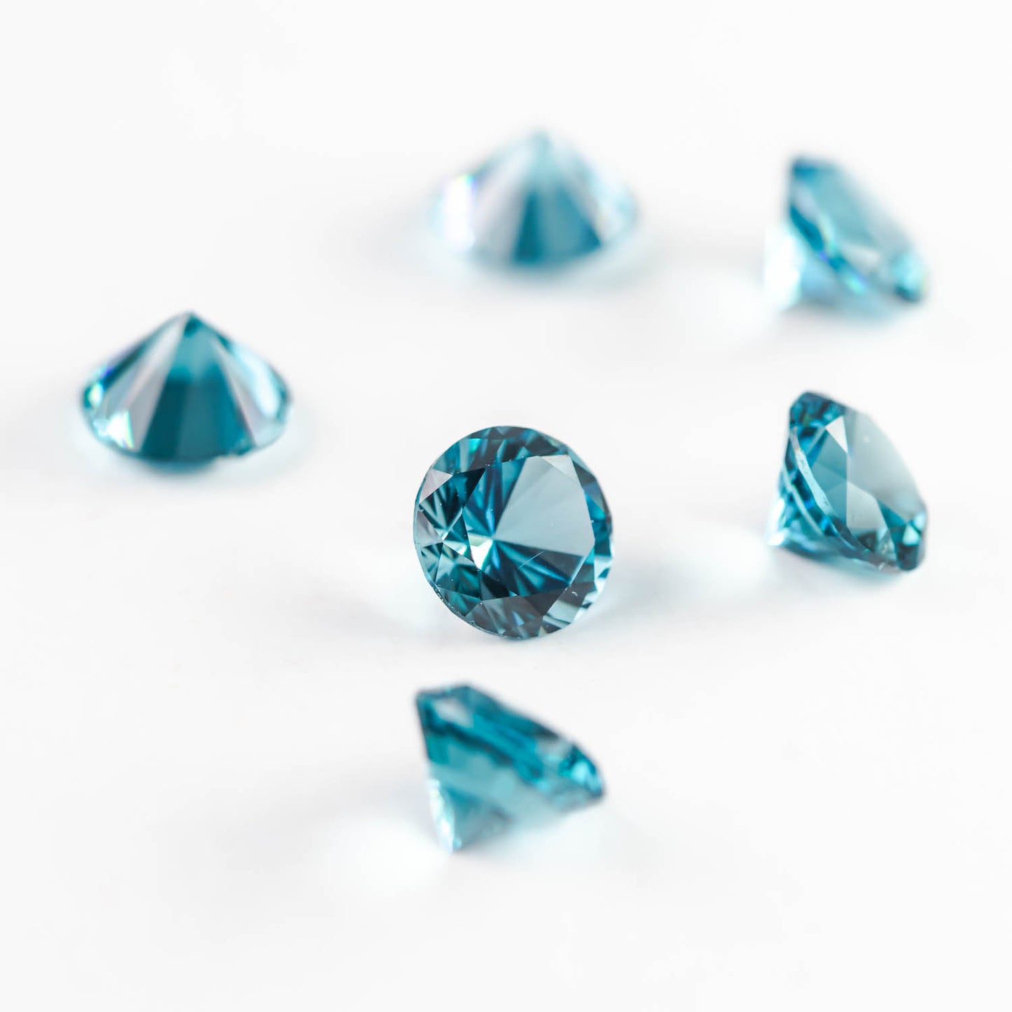 Nanosital #46 Topaz London Blue Medium Round 5 mm, 5.5 mm, 6 mm, 7 mm , 8 mm6