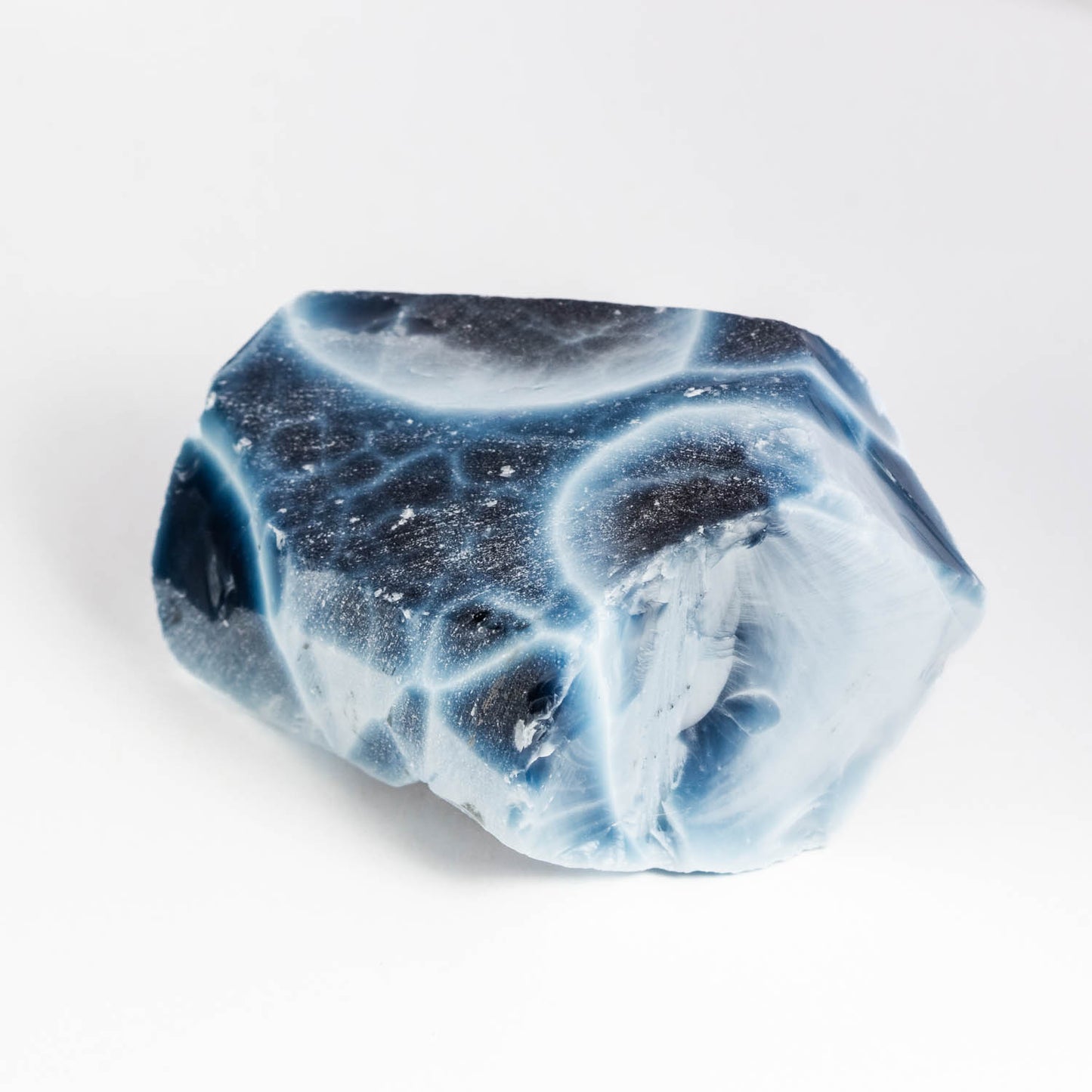 Nanosital #A-8616 Cat's eye London Blue rough 0.142 kg