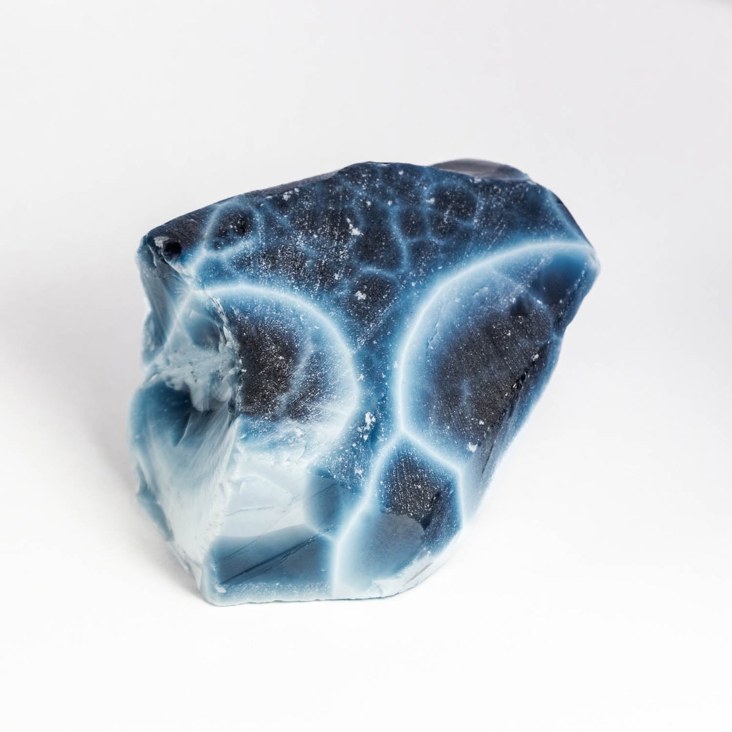 Nanosital #A-8616 Cat's eye London Blue rough 0.142 kg