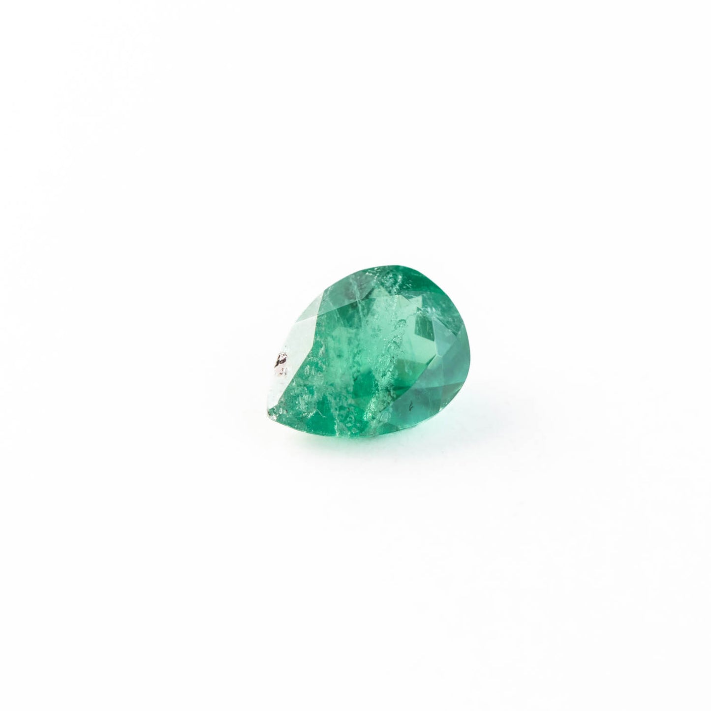 Nanosital #Z-22 Emerald with inclusions Pear 10*7.5 mm