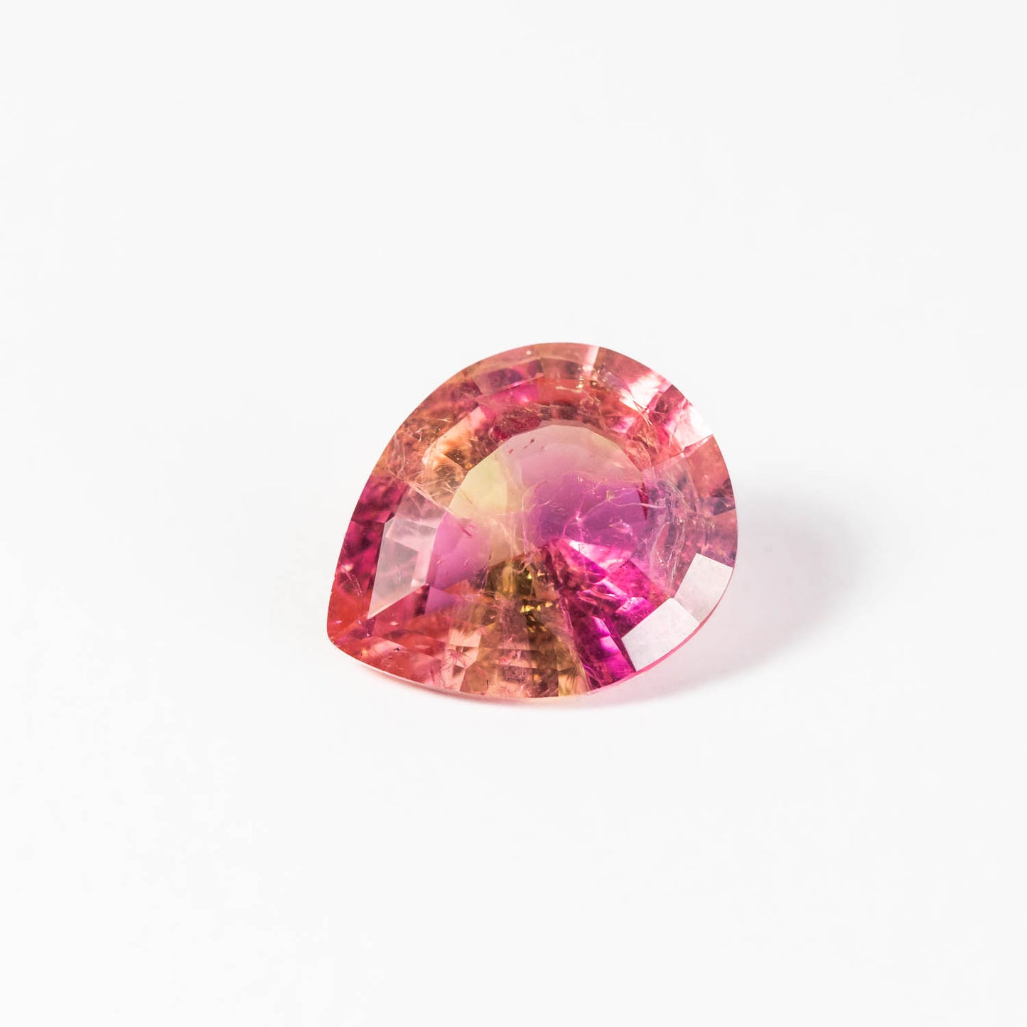 Nanosital #E-399+ A-8483 Yellow-Pink Mélange Pear 17*14 mm