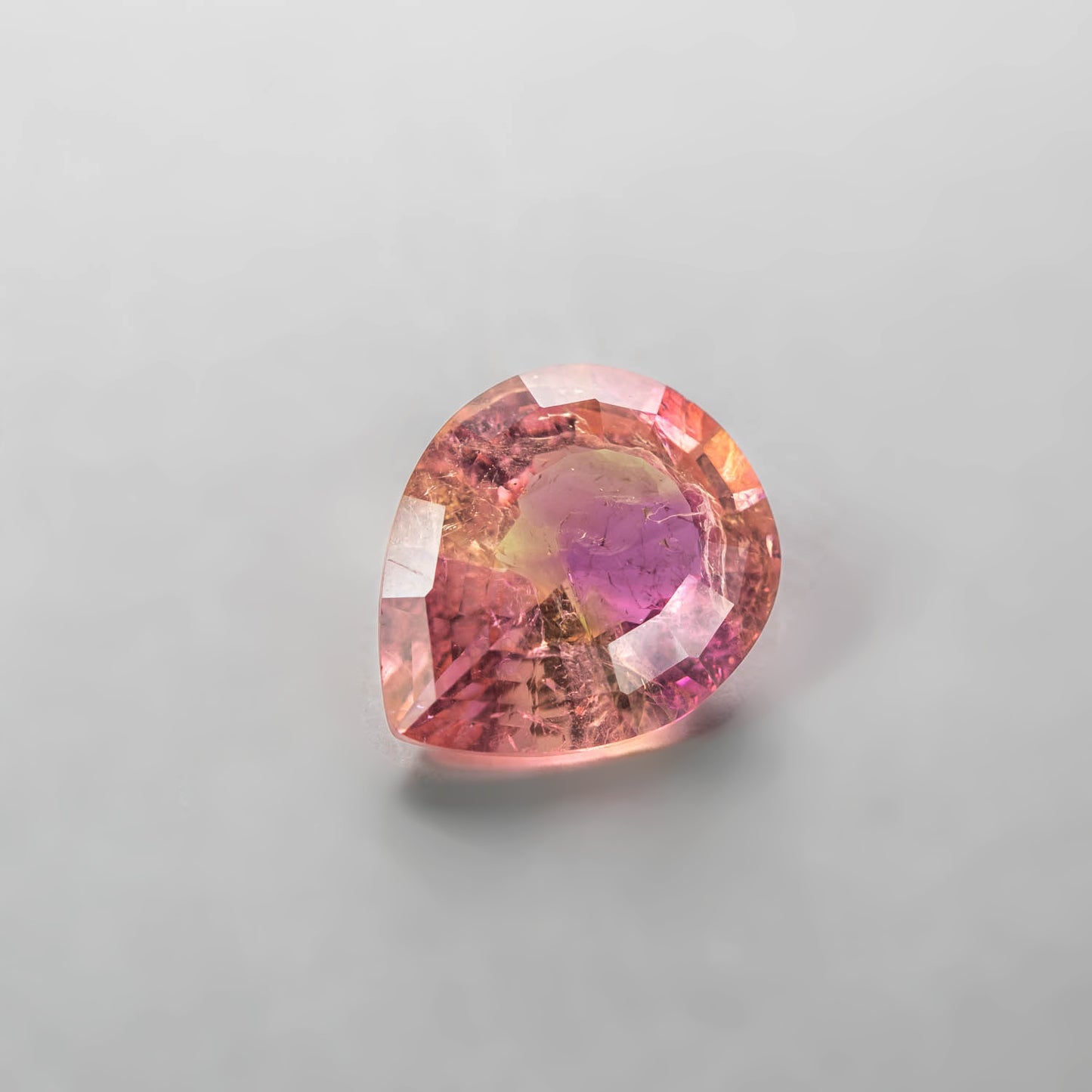 Nanosital #E-399+ A-8483 Yellow-Pink Mélange Pear 17*14 mm