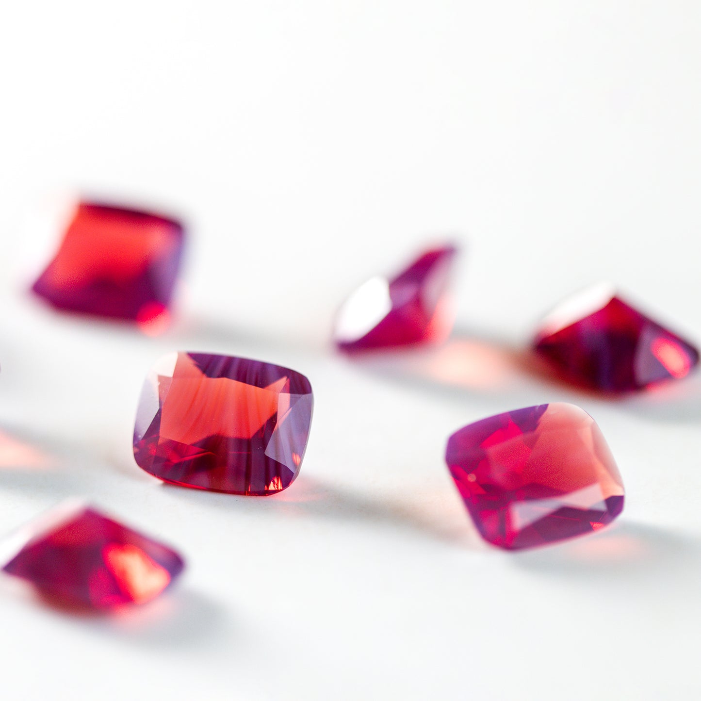 Nanosital Violet - Red Ruby with inclusions