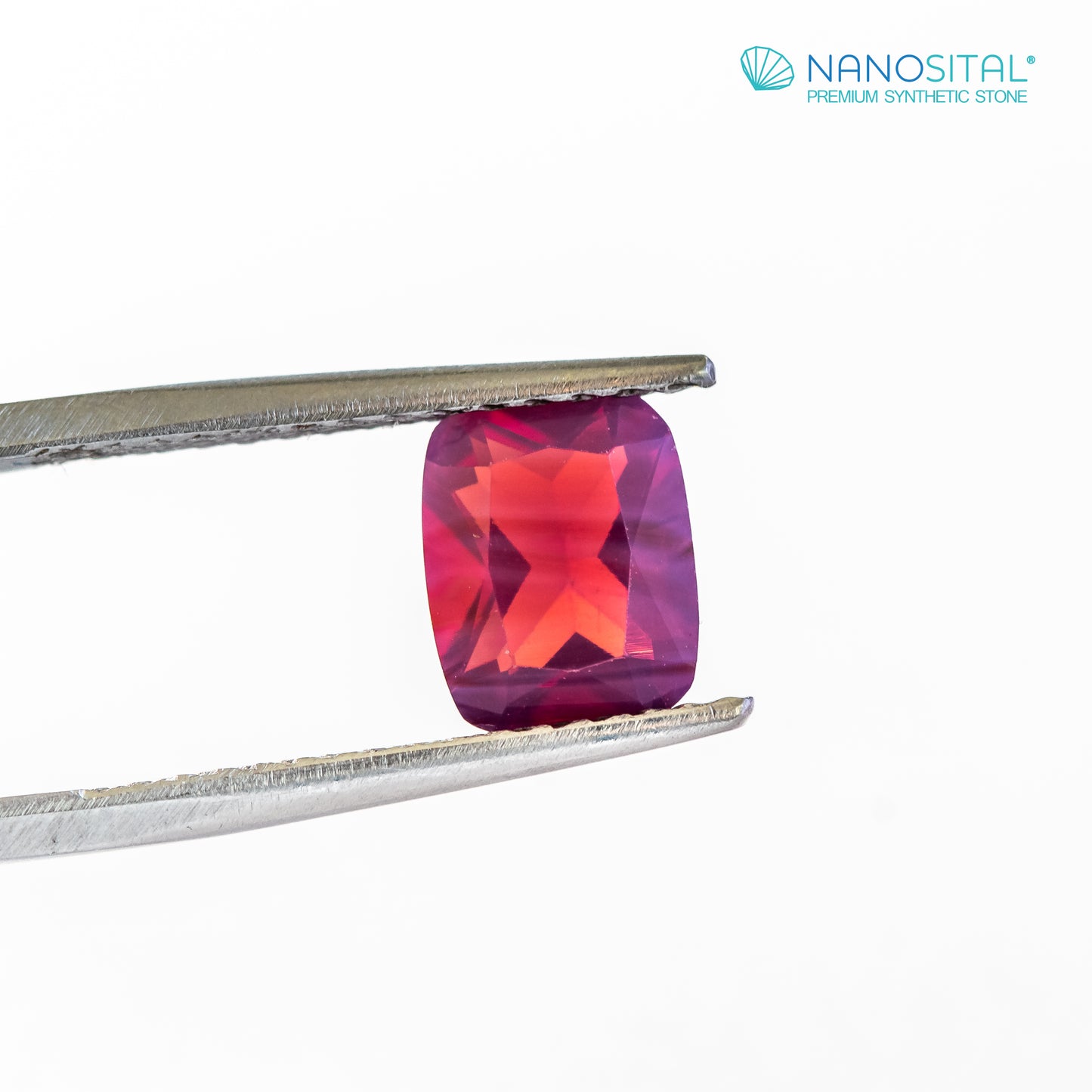 Nanosital Violet - Red Ruby with inclusions