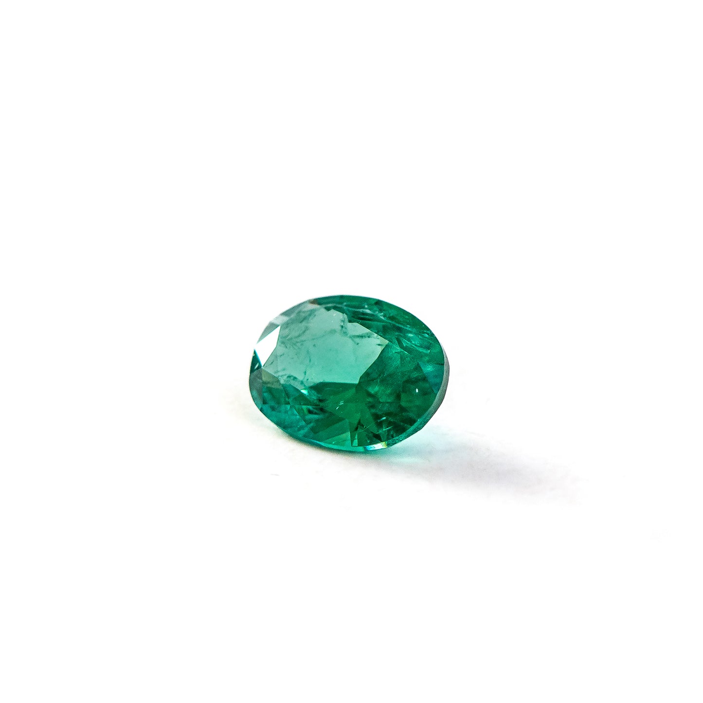 Nanosital #Z-22 Emerald with inclusions Oval 8*6 mm
