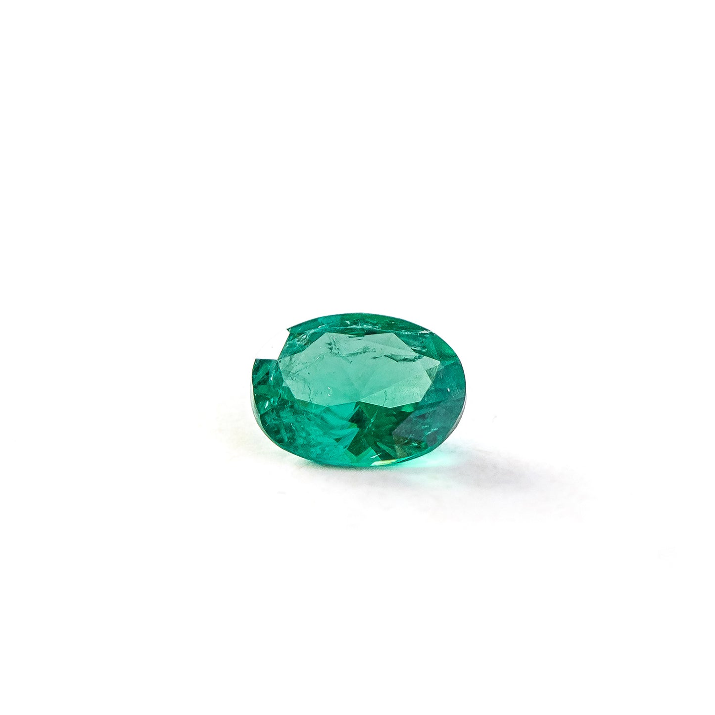 Nanosital #Z-22 Emerald with inclusions Oval 8*6 mm