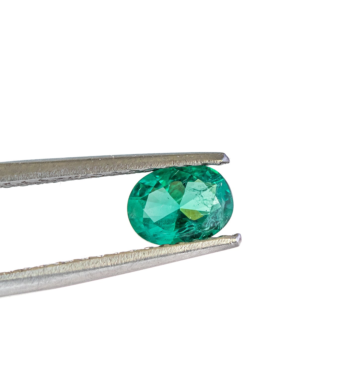 Nanosital #Z-22 Emerald with inclusions Oval 8*6 mm