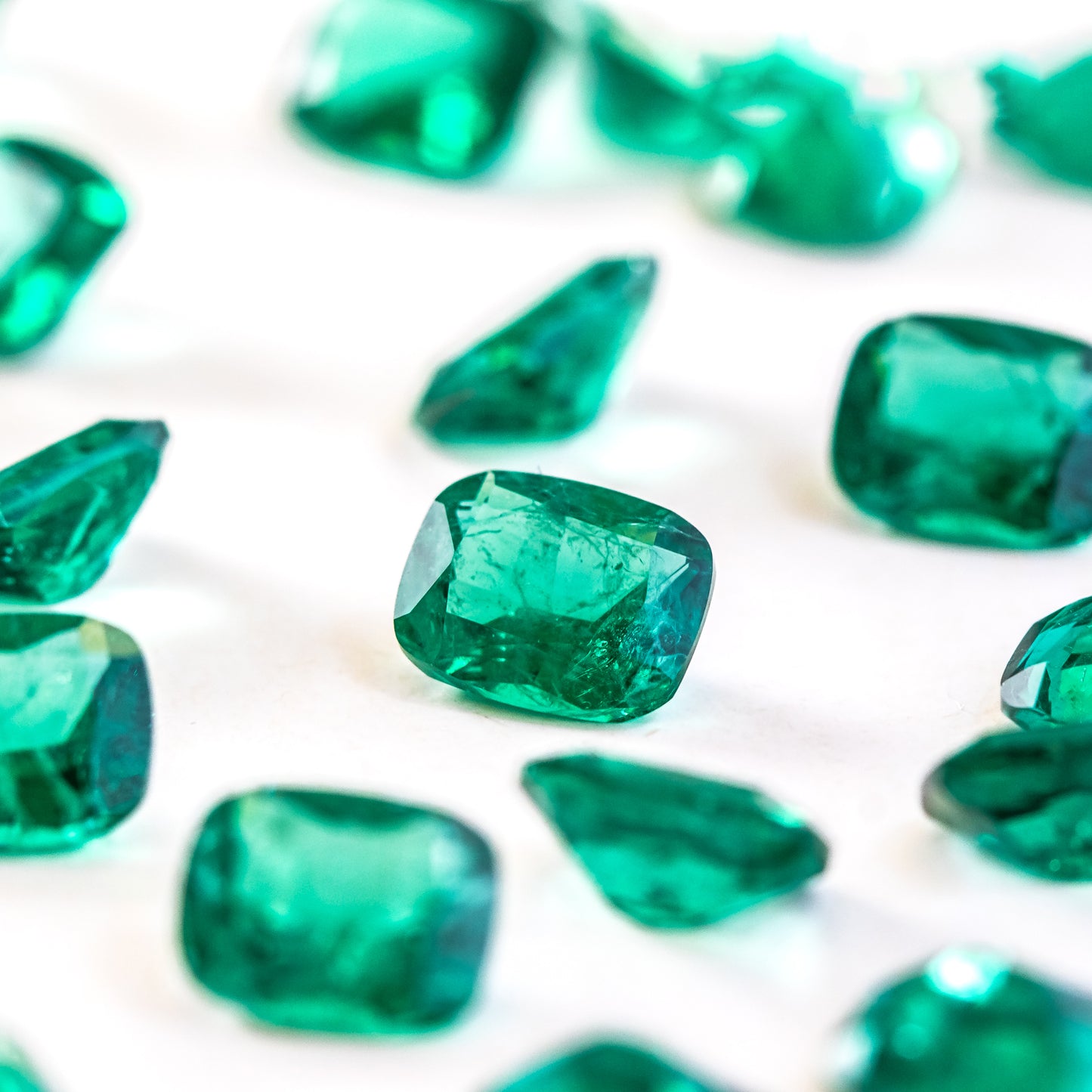 Nanosital #Z-22 Emerald with inclusions