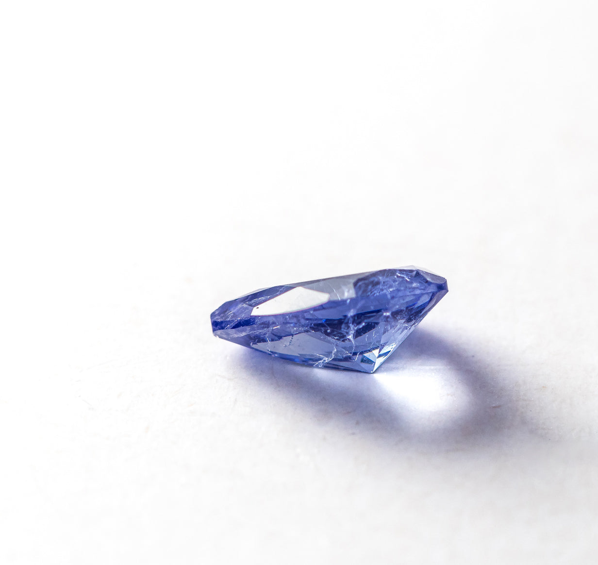 Nanosital #Z-146 Tanzanite with inclusions Pear 10*7 mm