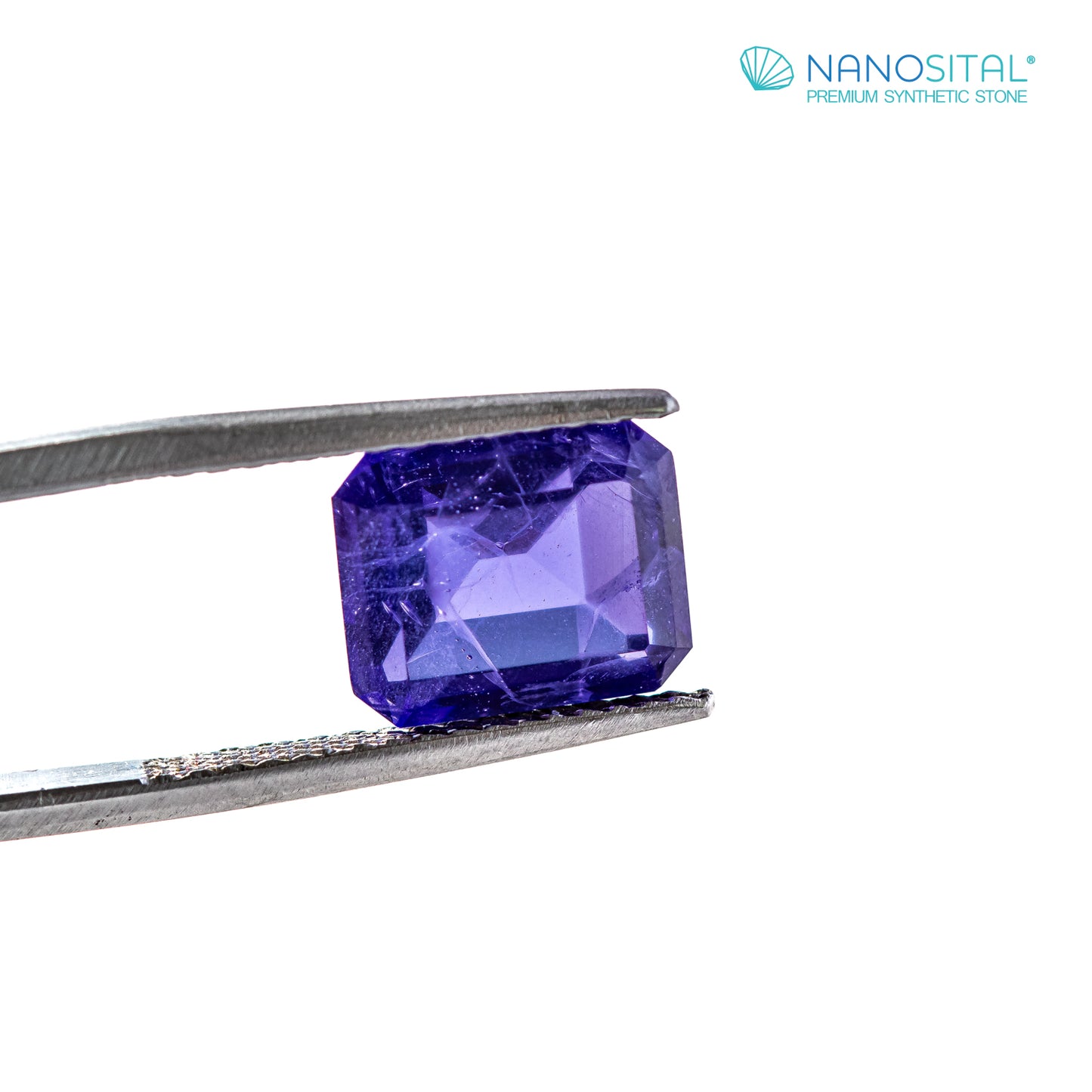 Nanosital #Z-124 Tanzanite with inclusions Octagon 12*10 mm
