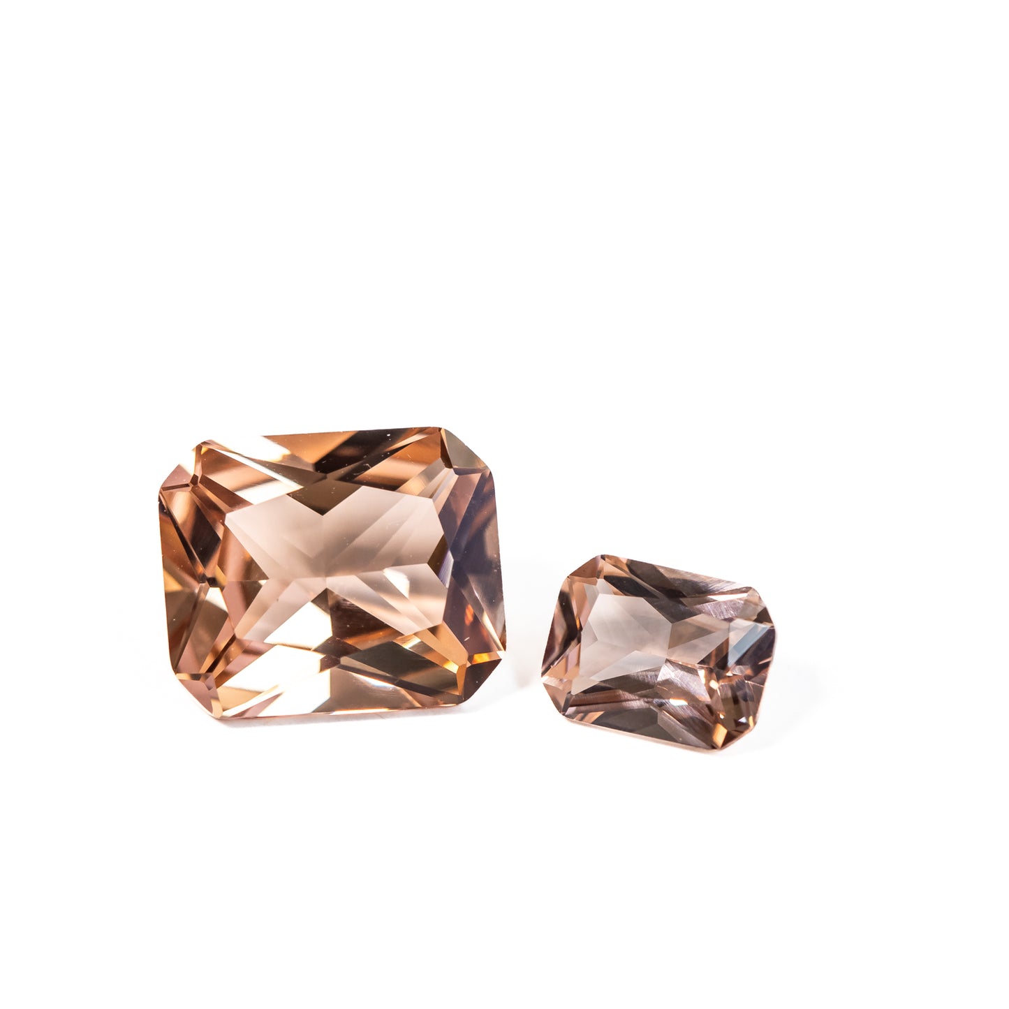 Nanosital #A-2296 Topaz Tea Dark Octagon 12*10 mm, 8*6 mm