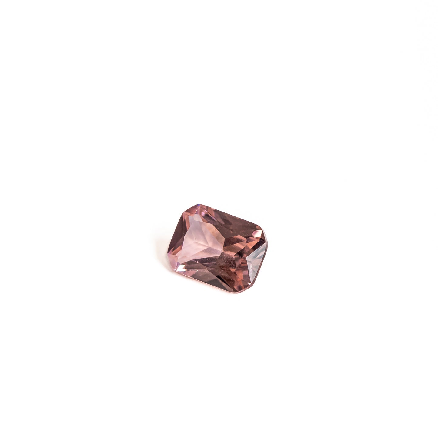 Nanosital #E-195 Morganite Dark Octagon 12*10 mm, 8*6 mm