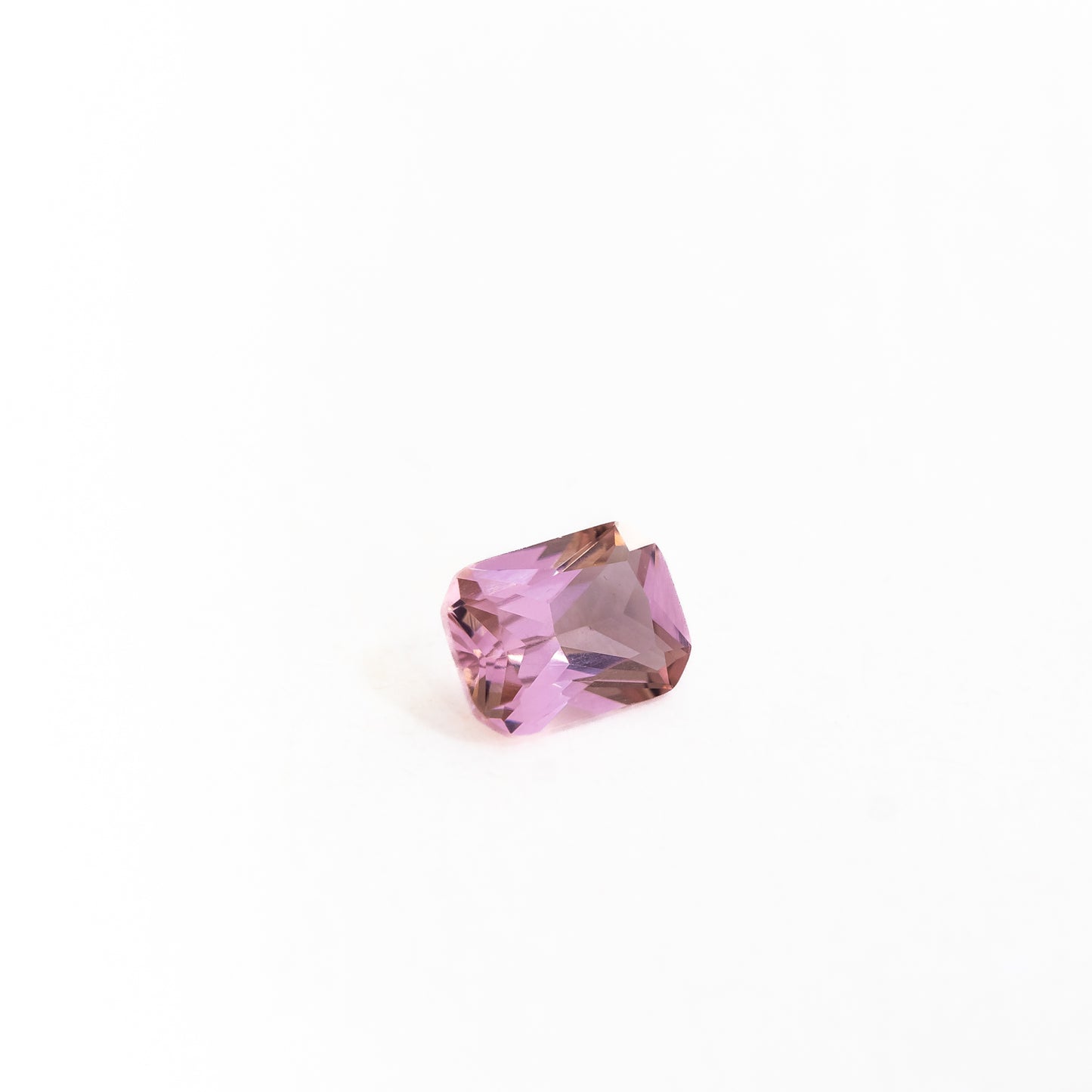 Nanosital #E-195 Morganite Dark Octagon 12*10 mm, 8*6 mm