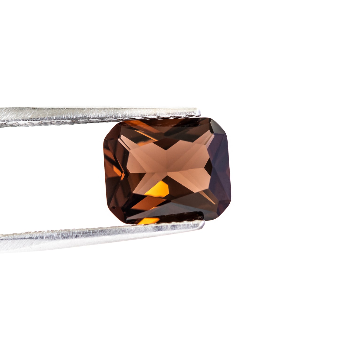 Nanosital #E-98 Brown Garnet Octagon 12*10 mm, 8*6 mm