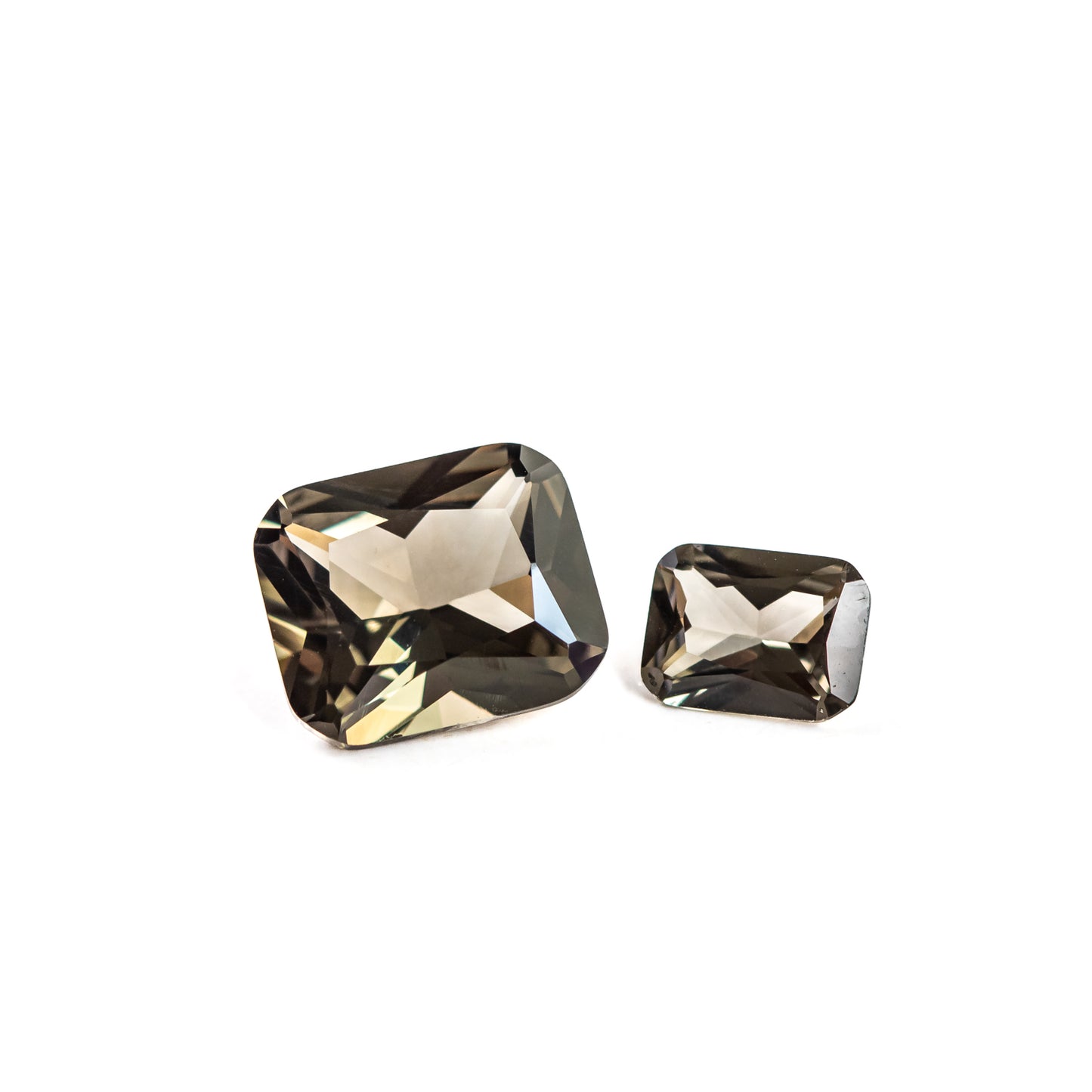 Nanosital #A-4235 Smoky Grey Octagon 12*10 mm, 8*6 mm