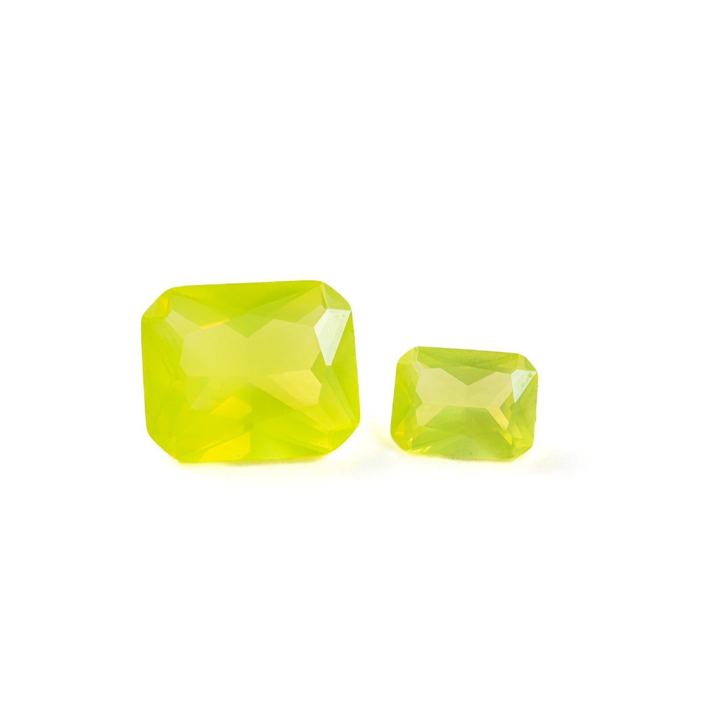 Nanosital #B-2986 Prehnite Yellow Octagon 12*10 mm, 8*6 mm