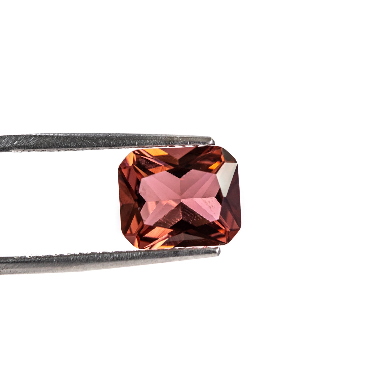 Nanosital #E-100 Rubellite Light Octagon 12*10 mm, 8*6 mm