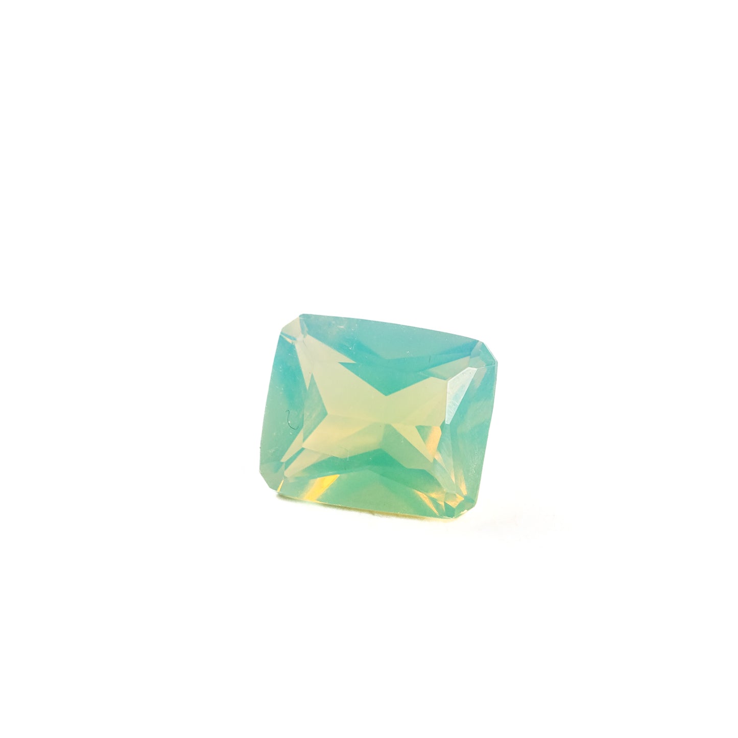 Nanosital #A-9825 Apple Green Opal Octagon 12*10 mm, 8*6 mm