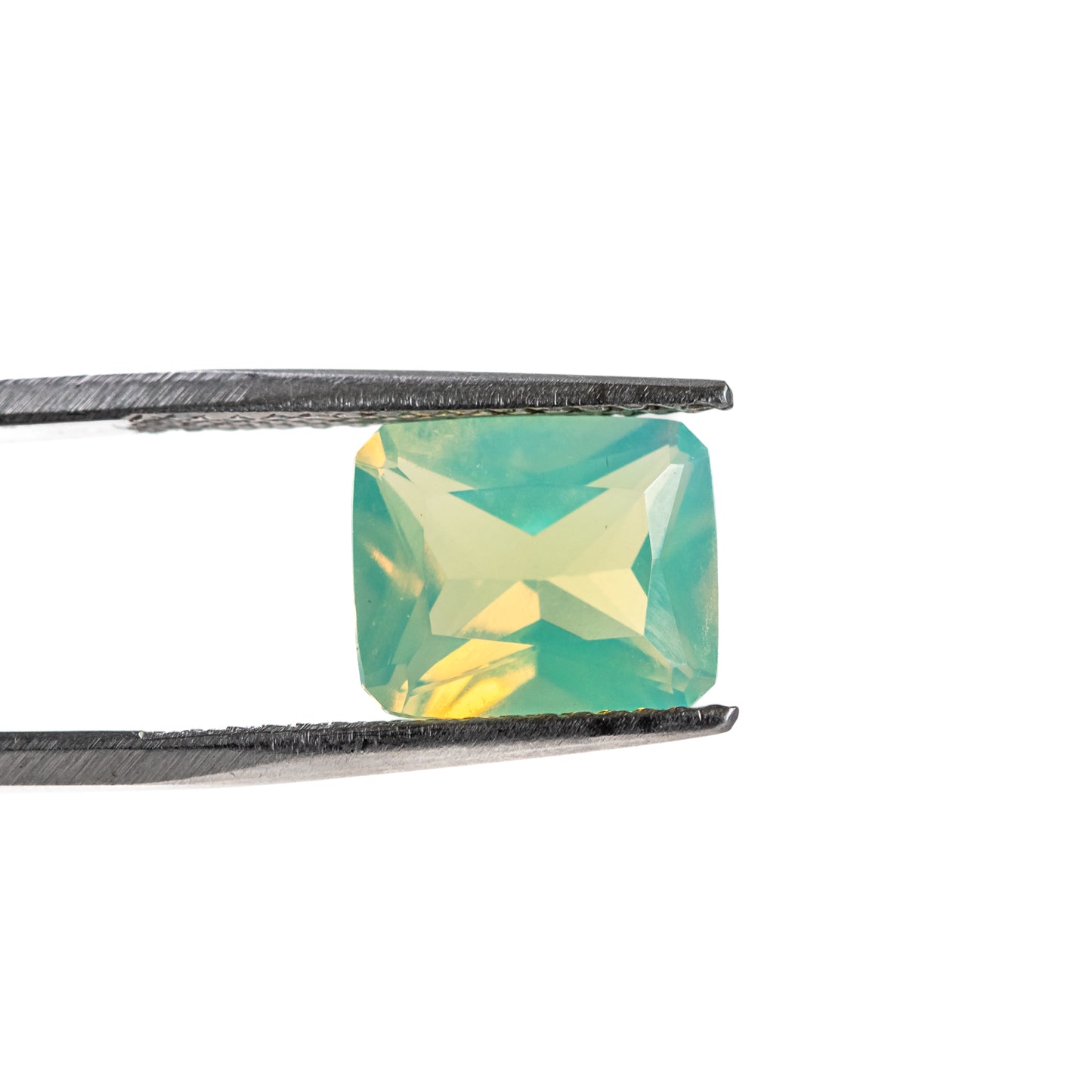 Nanosital #A-9825 Apple Green Opal Octagon 12*10 mm, 8*6 mm