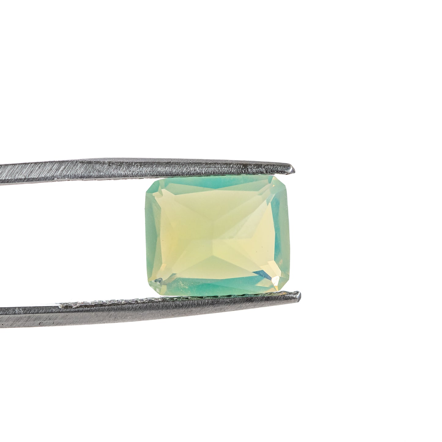 Nanosital #A-9825 Apple Green Opal Octagon 12*10 mm, 8*6 mm