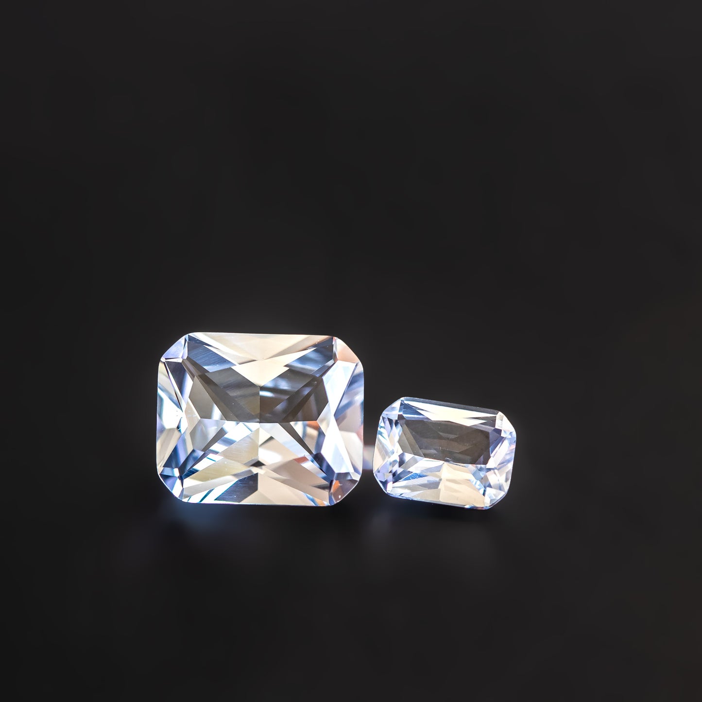 Nanosital #A-144 Ice Blue Octagon 12*10 mm, 8*6 mm