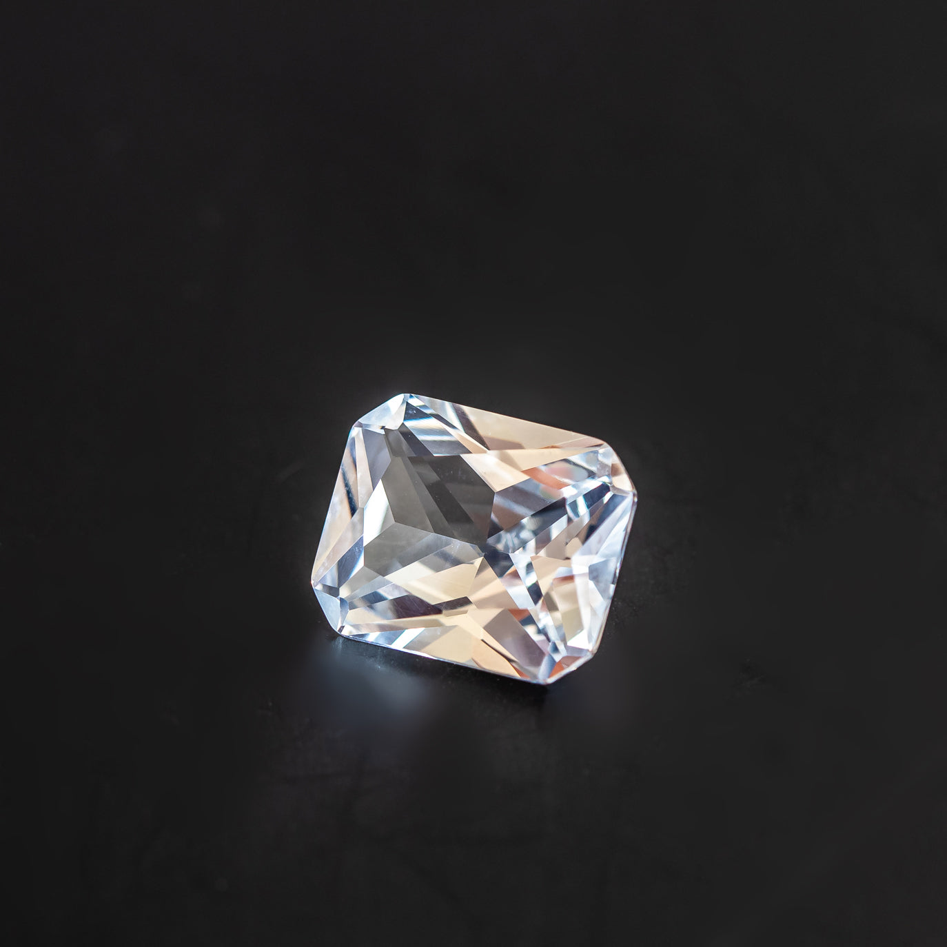 Nanosital #A-1345 White Topaz Octagon 12*10 mm, 8*6 mm
