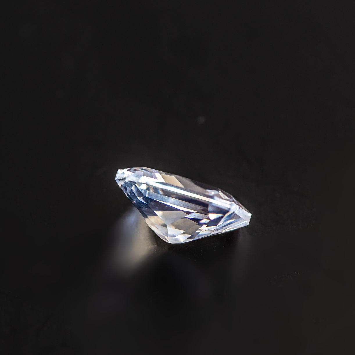 Nanosital #A-1345 White Topaz Octagon 12*10 mm, 8*6 mm