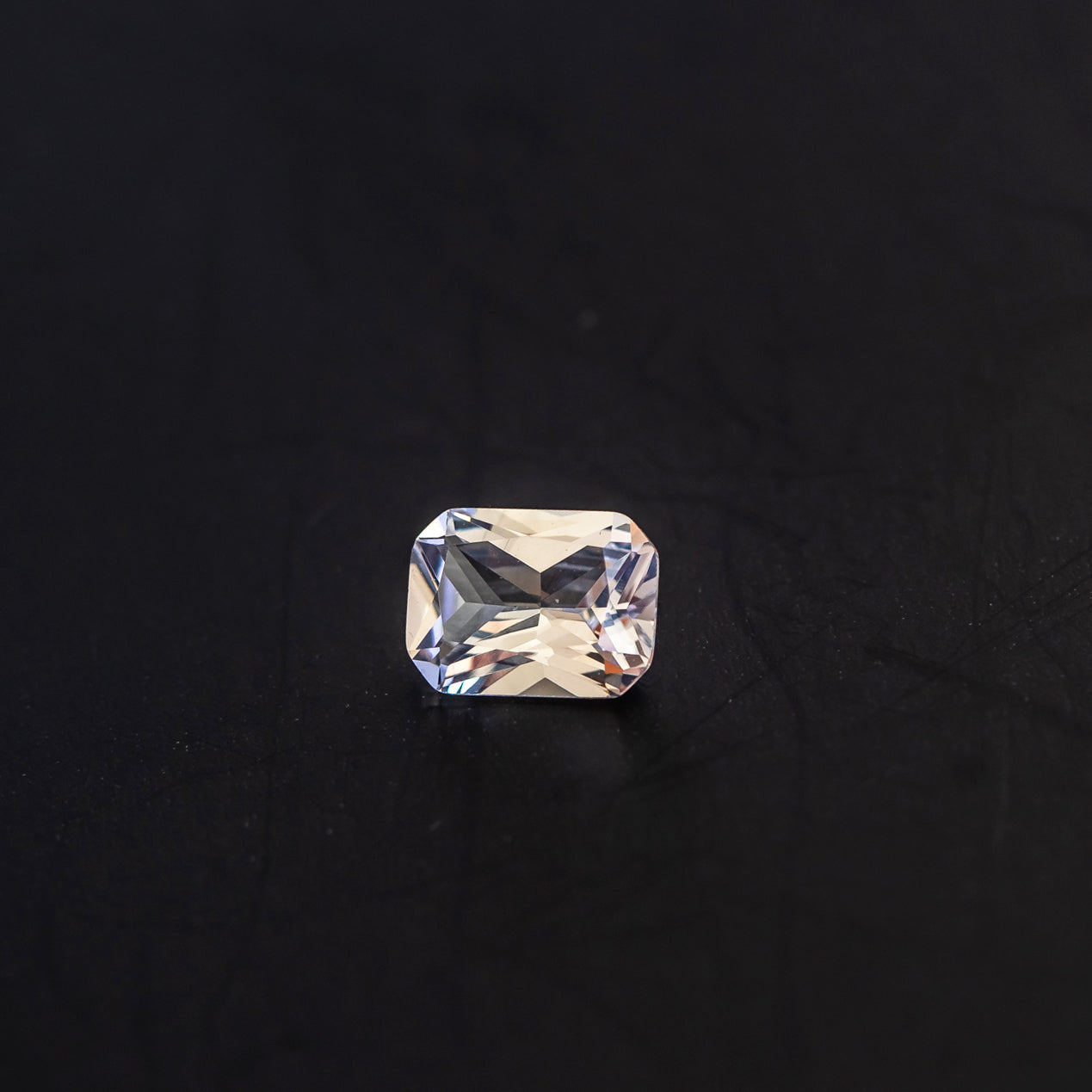 Nanosital #A-1345 White Topaz Octagon 12*10 mm, 8*6 mm