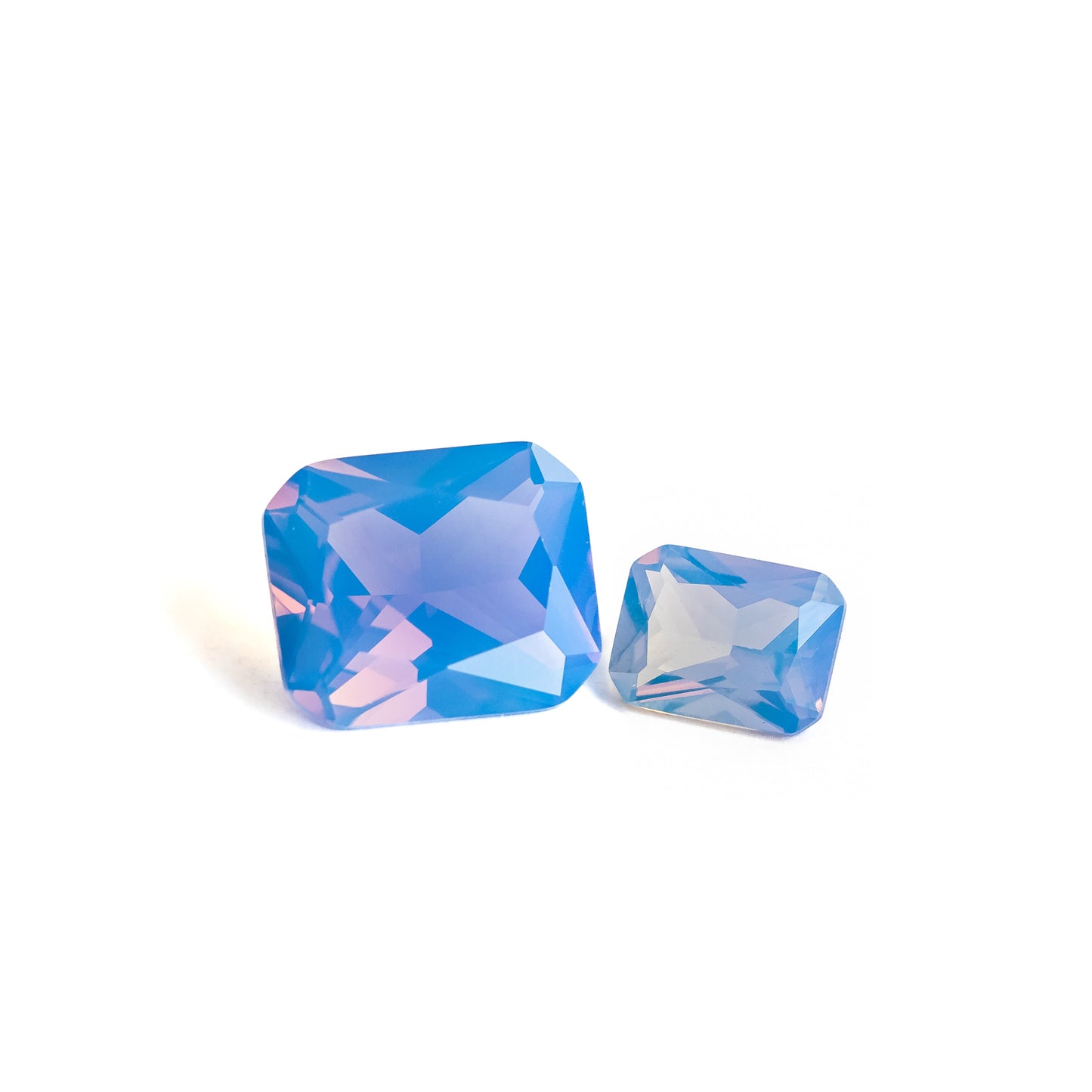 Nanosital #003/2 Chalcedony Blue Octagon 12*10 mm, 8*6 mm