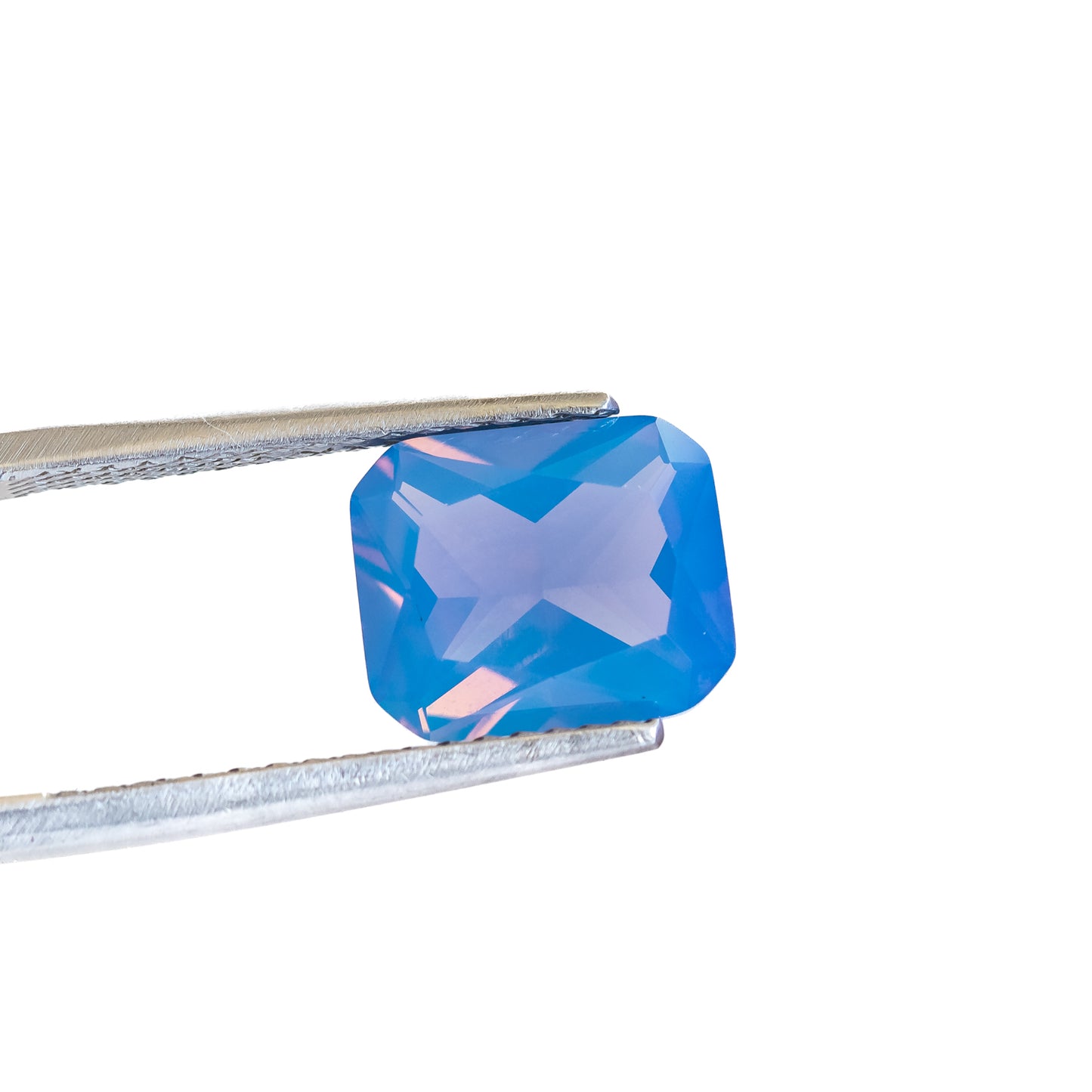 Nanosital #003/2 Chalcedony Blue Octagon 12*10 mm, 8*6 mm