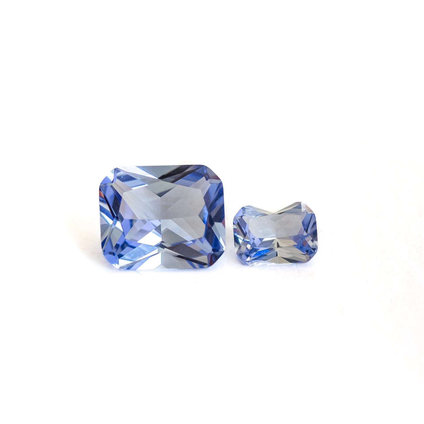 Nanosital #A-4056 Ice Blue Octagon 12*10 mm, 8*6 mm