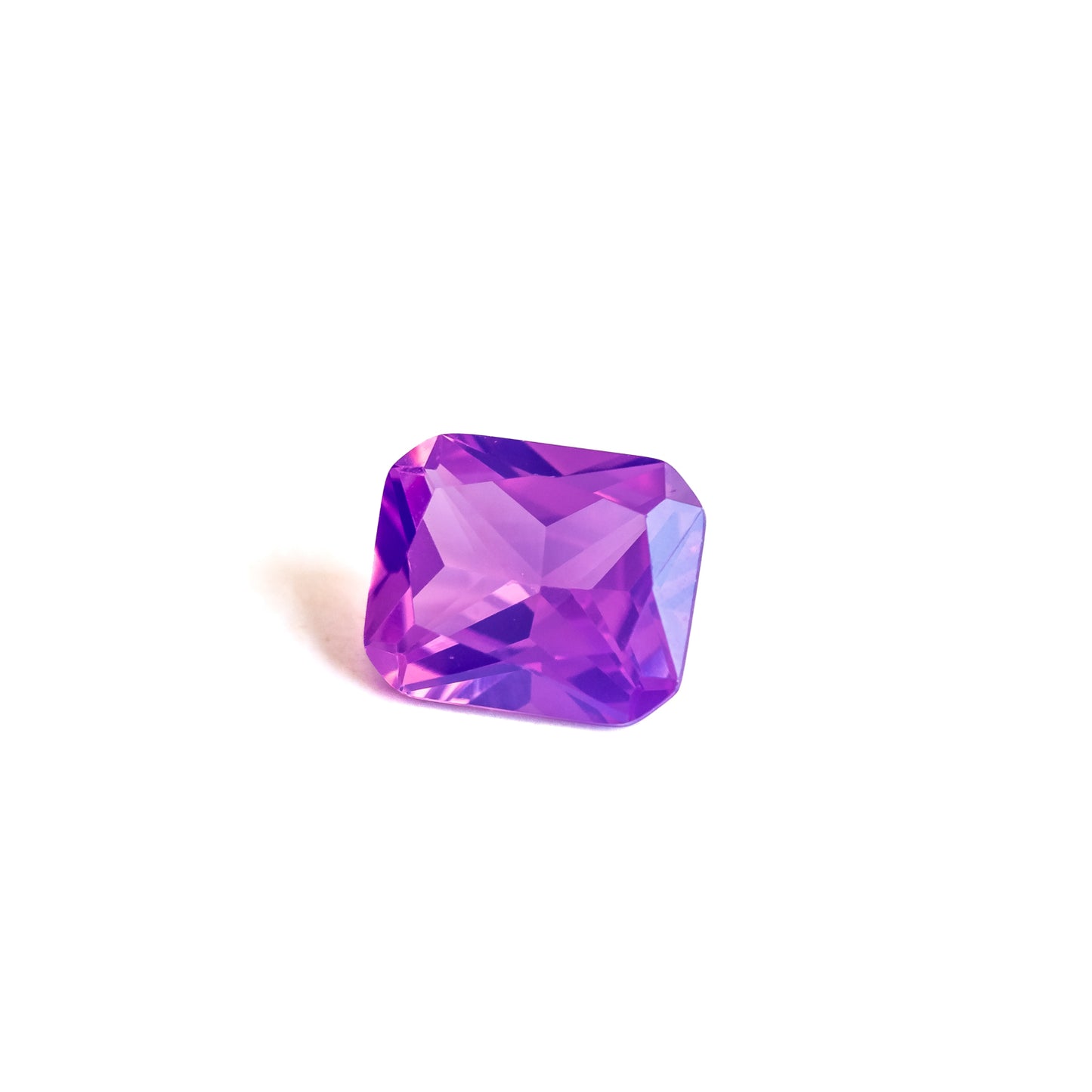 Nanosital #E-182/1 Chalcedony Orchid Purple Octagon 12*10 mm, 8*6 mm