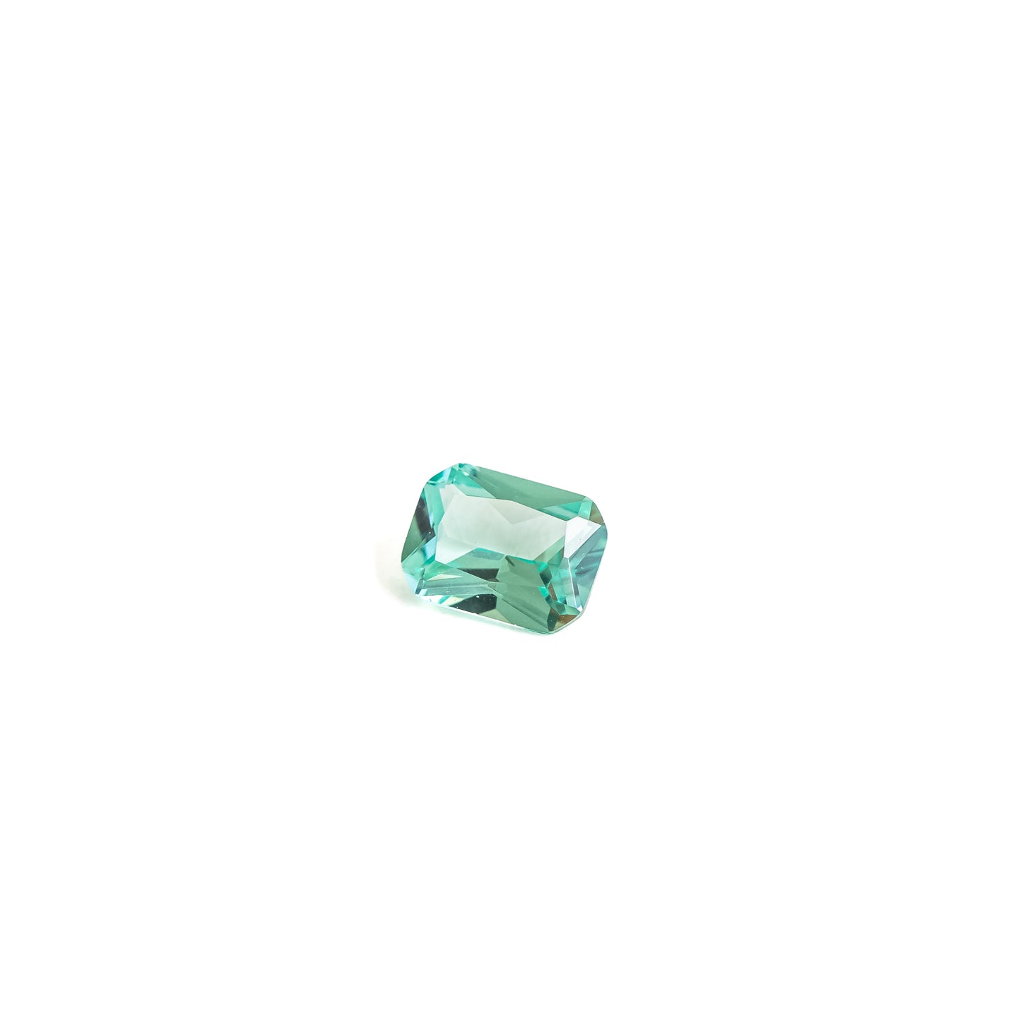 Nanosital #25 Tourmaline Green Bluish Octagon 12*10 mm, 8*6 mm