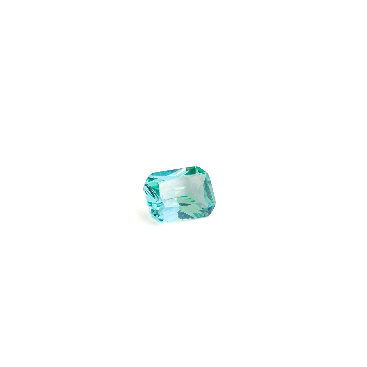 Nanosital #25 Tourmaline Green Bluish Octagon 12*10 mm, 8*6 mm