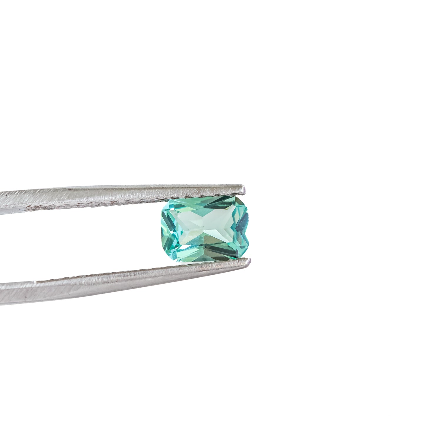 Nanosital #25 Tourmaline Green Bluish Octagon 12*10 mm, 8*6 mm