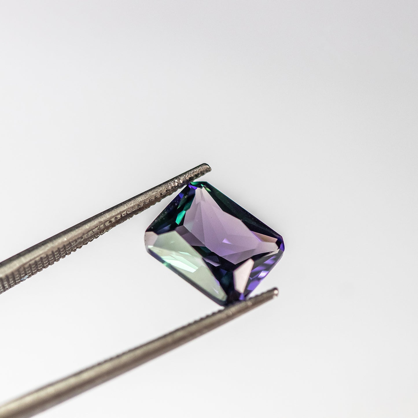 Nanosital #E-156 Alexandrite Color change Octagon 10*8 mm, 8*6 mm