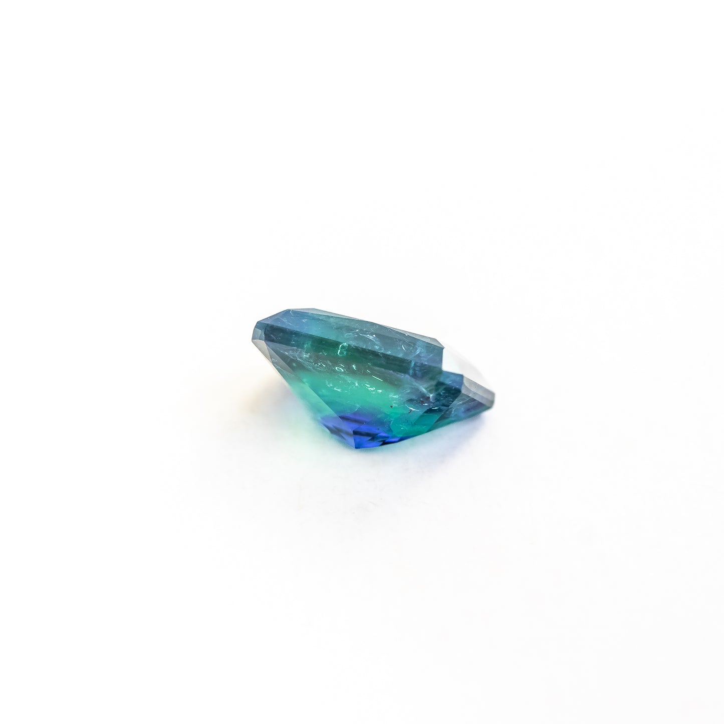 Nanosital #Z-22+Z-597 Dark Blue-green Mélange Octagon 12*10 mm, 8*6 mm