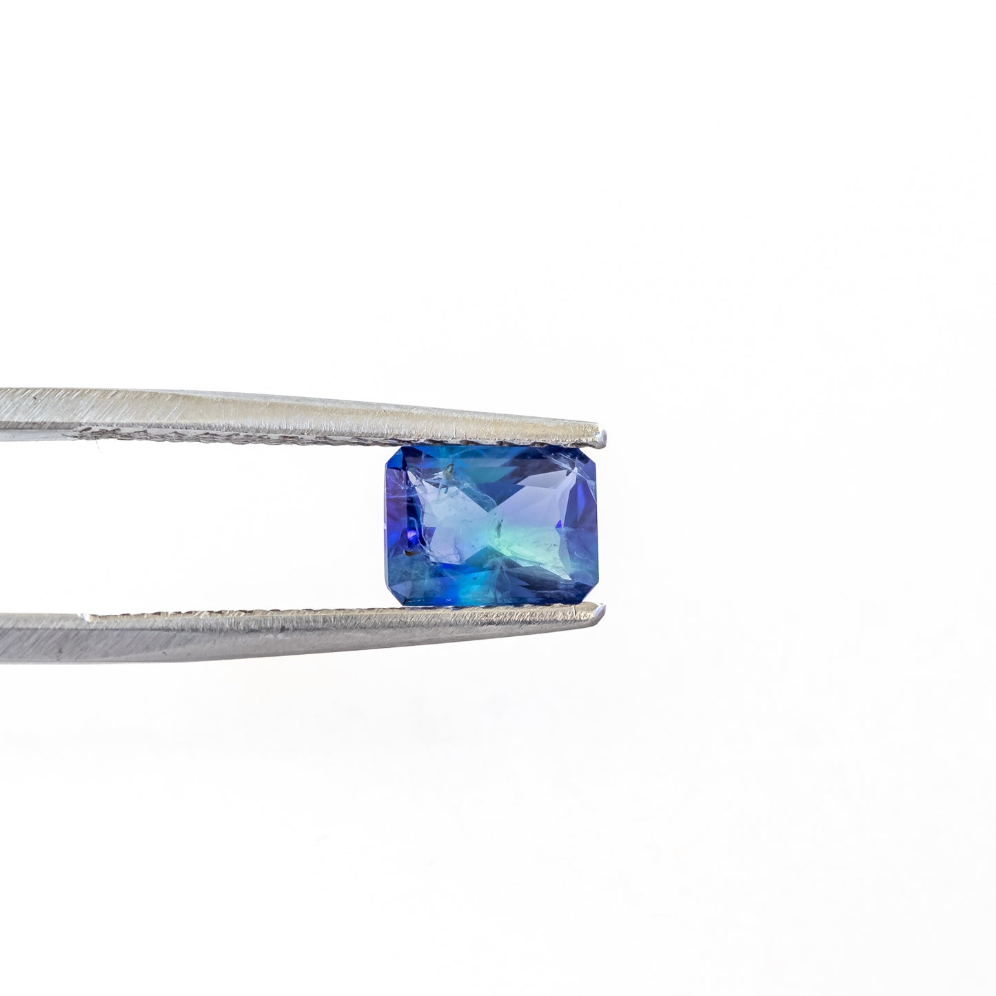 Nanosital #Z-22+Z-597 Dark Blue-green Mélange Octagon 12*10 mm, 8*6 mm