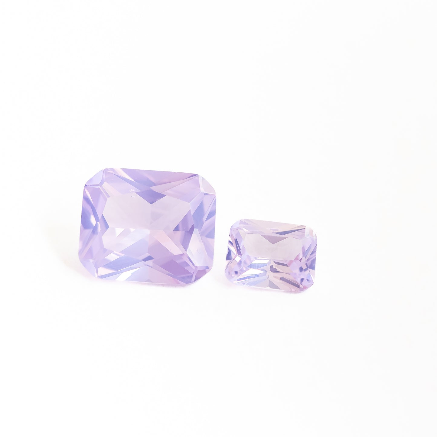 Nanosital #B-2287 Quartz Lavender Octagon 12*10 mm, 8*6 mm