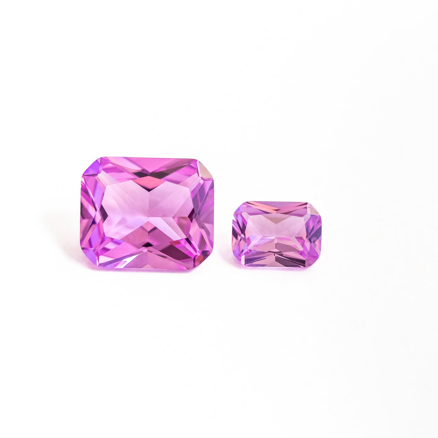 Nanosital #A-4572 Kunzite Octagon 14*12 mm, 12*10 mm, 8*6 mm