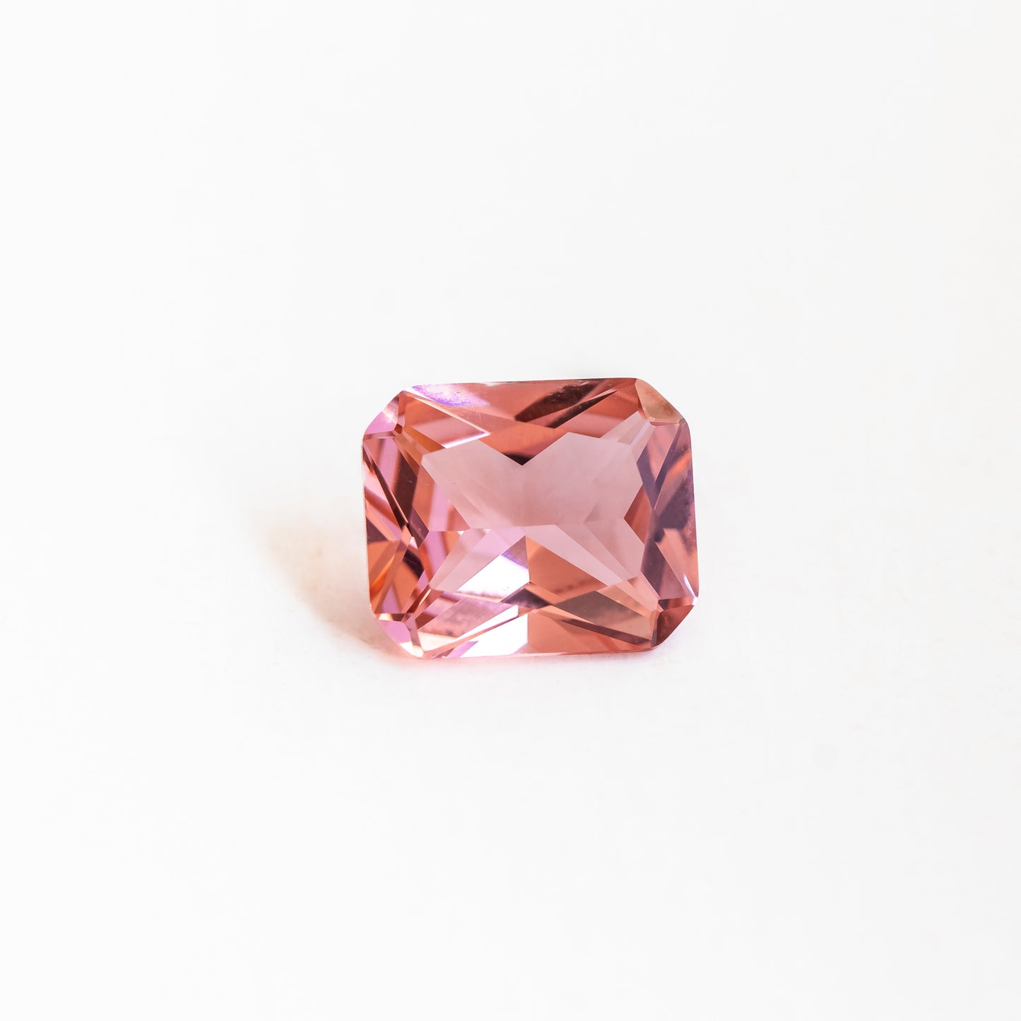 Nanosital #A-1076 Salmon Octagon 12*10 mm, 8*6 mm